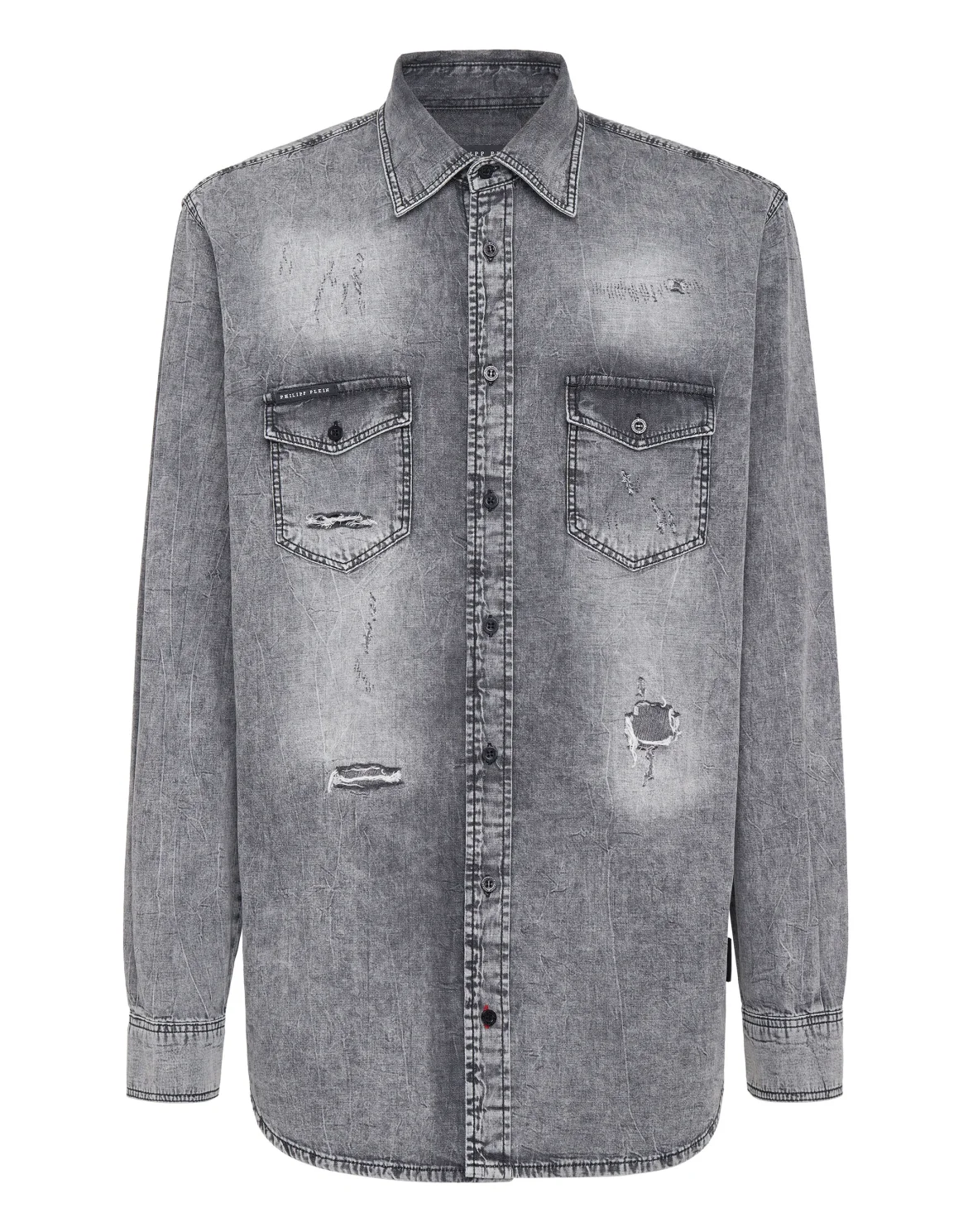 Denim Shirt LS, цвет: Серый