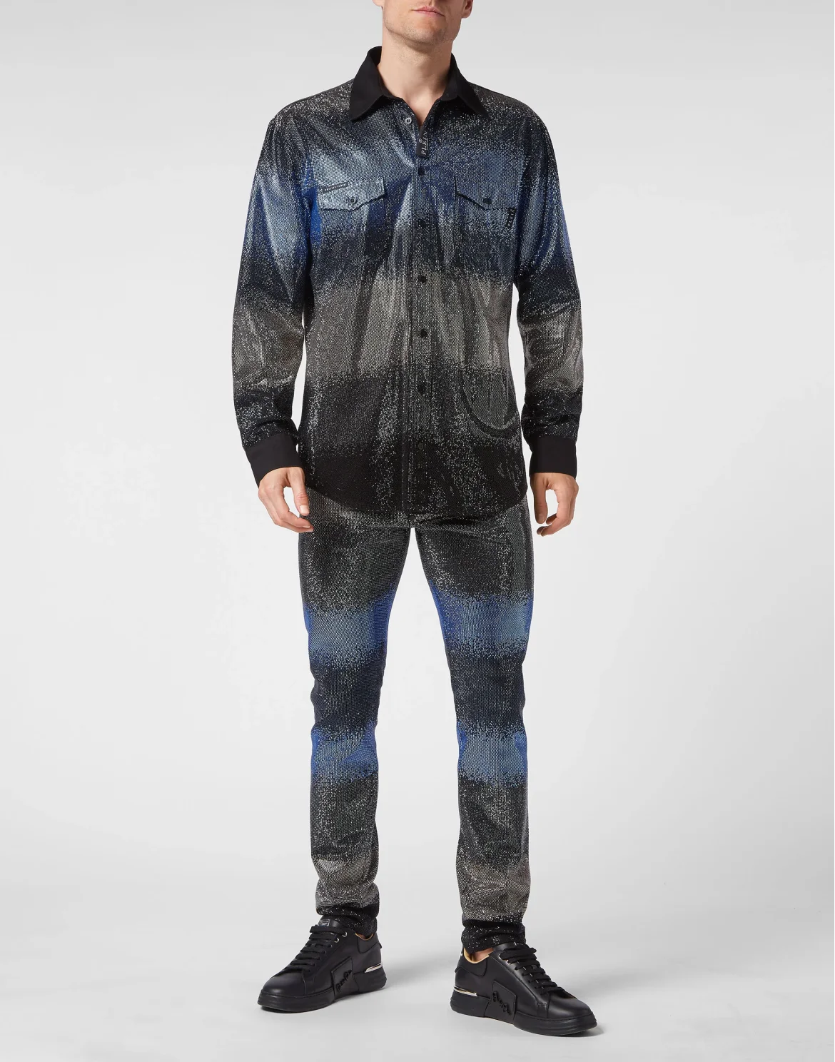 Denim Shirt Crystal, цвет: Синий