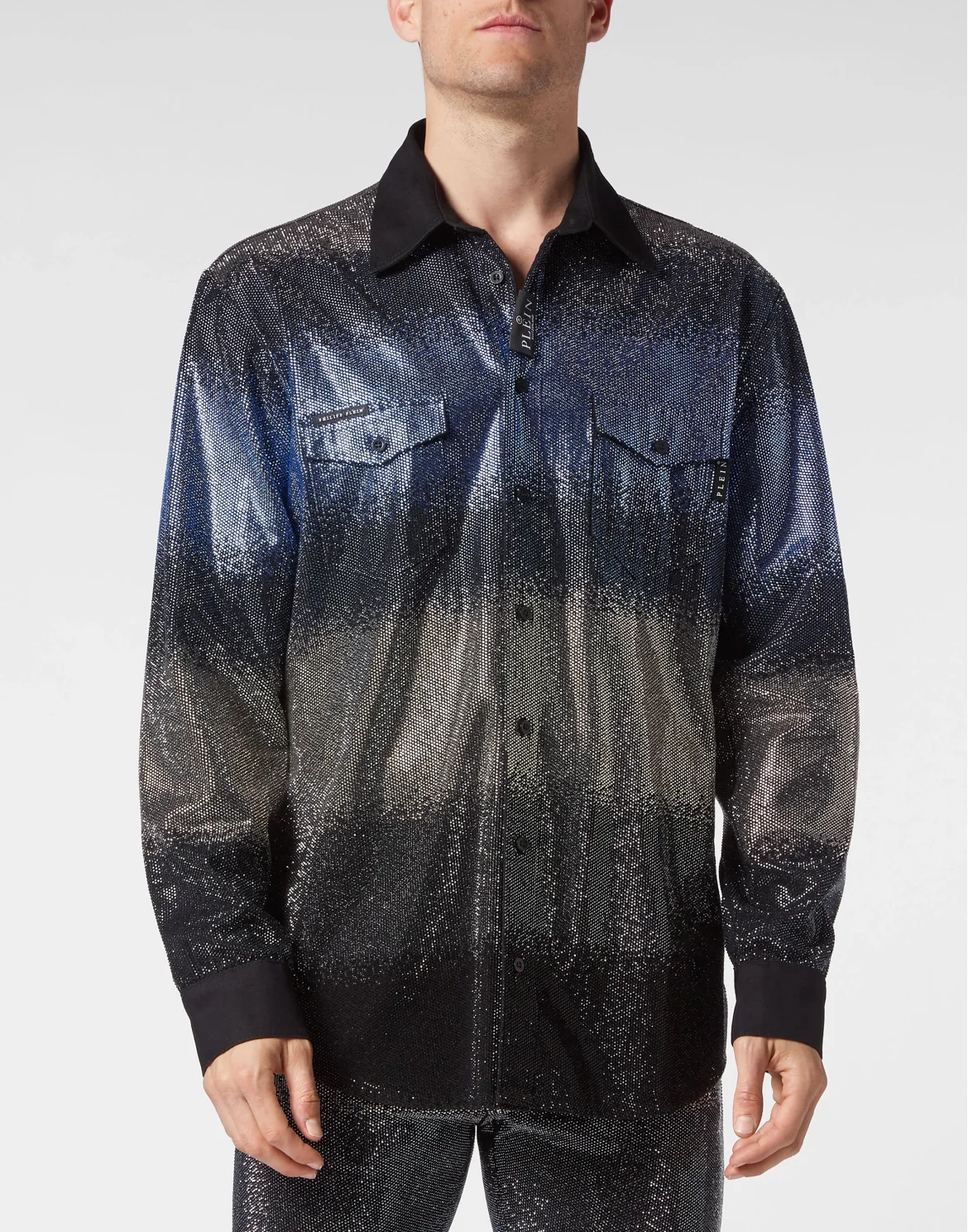 Denim Shirt Crystal, цвет: Синий