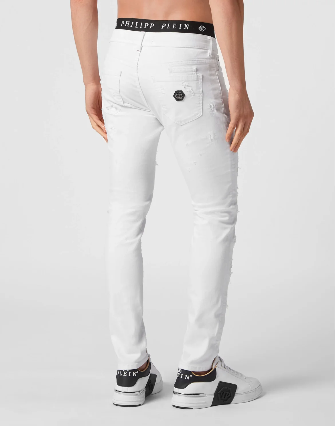 Denim Slim Fit with Python Luxury, цвет: Белый