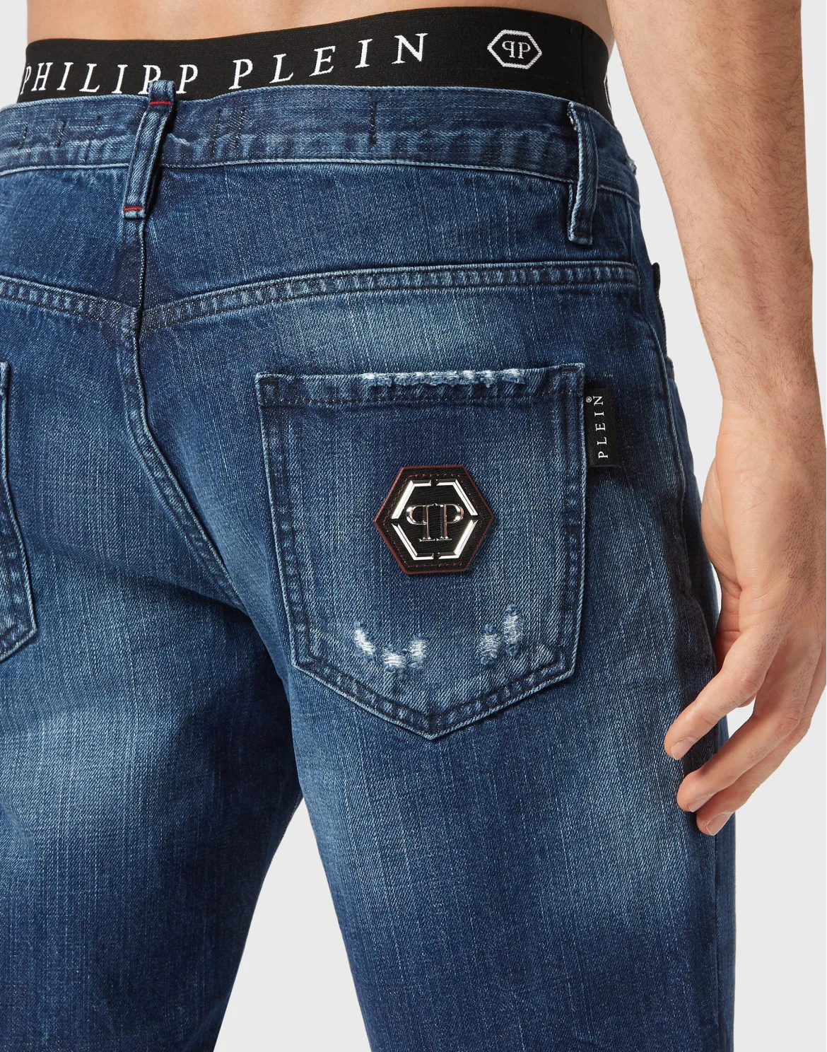 Denim Shorts Mykonos  Fit Destroyed, цвет: Синий