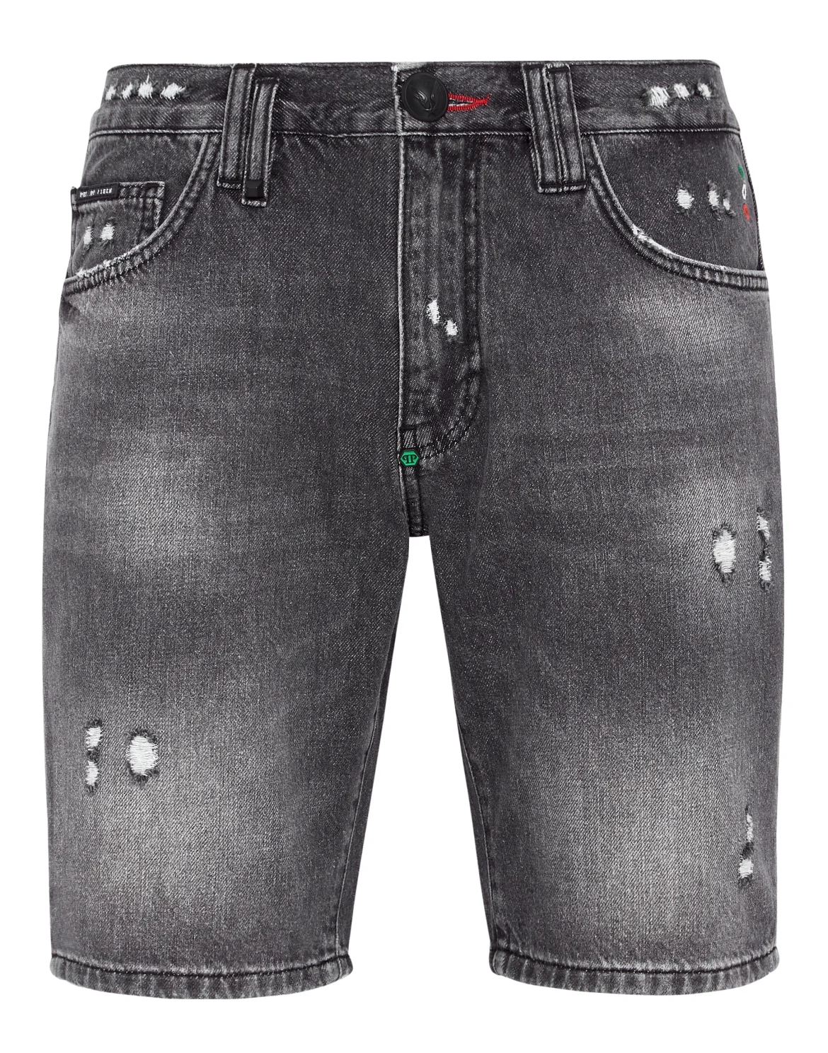 Denim Shorts Mykonos  Fit Destroyed, цвет: Серый