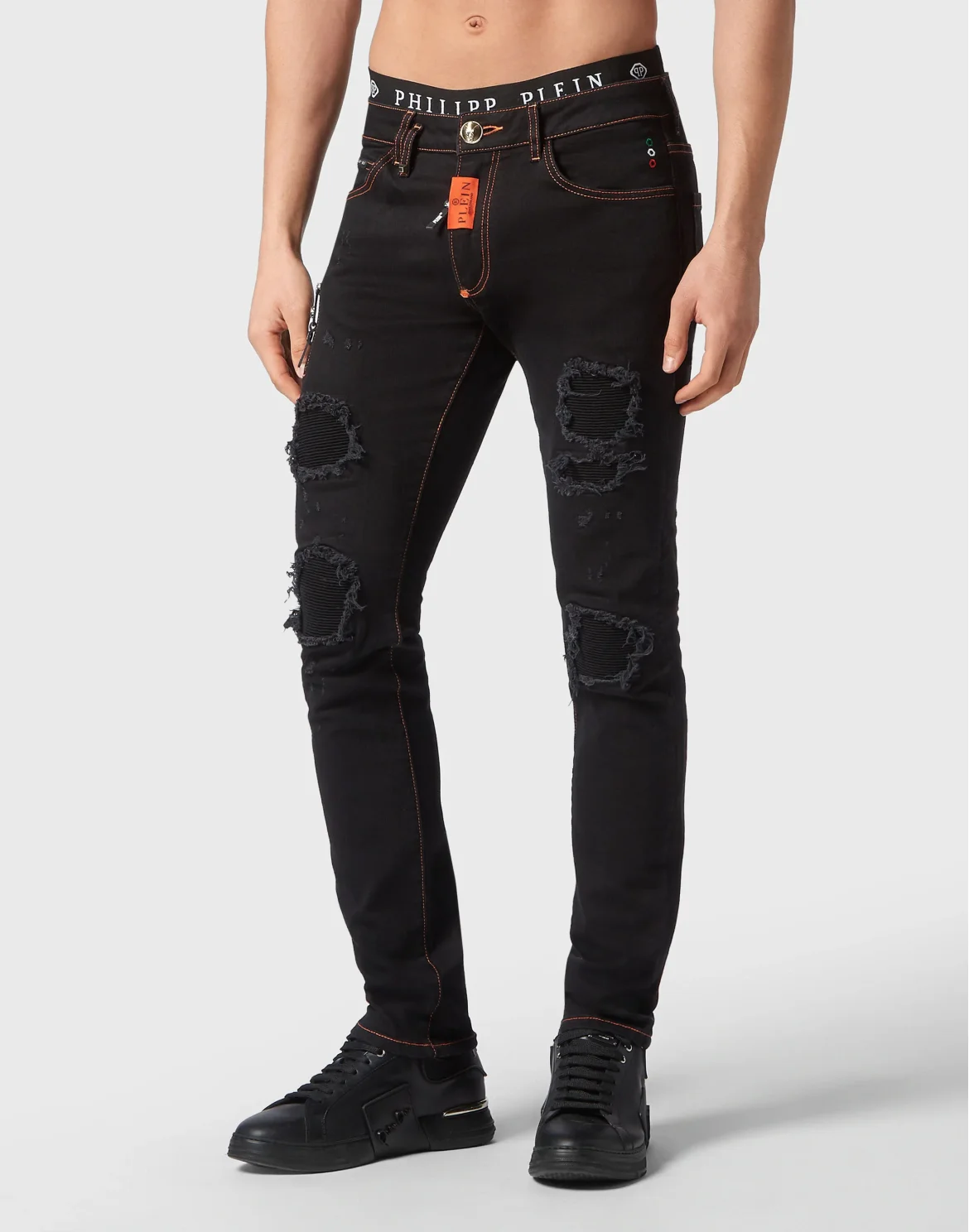 Denim Trousers Super Straight Cut, цвет: Черный