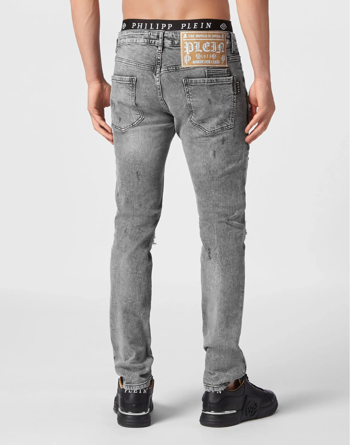 Denim Trousers Super Straight Cut, цвет: Серый