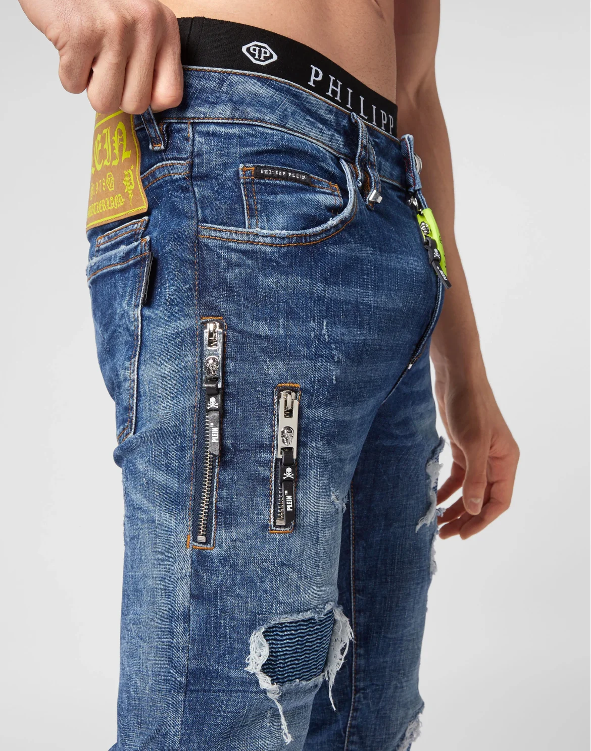 Denim Trousers Super Straight Cut, цвет: Синий