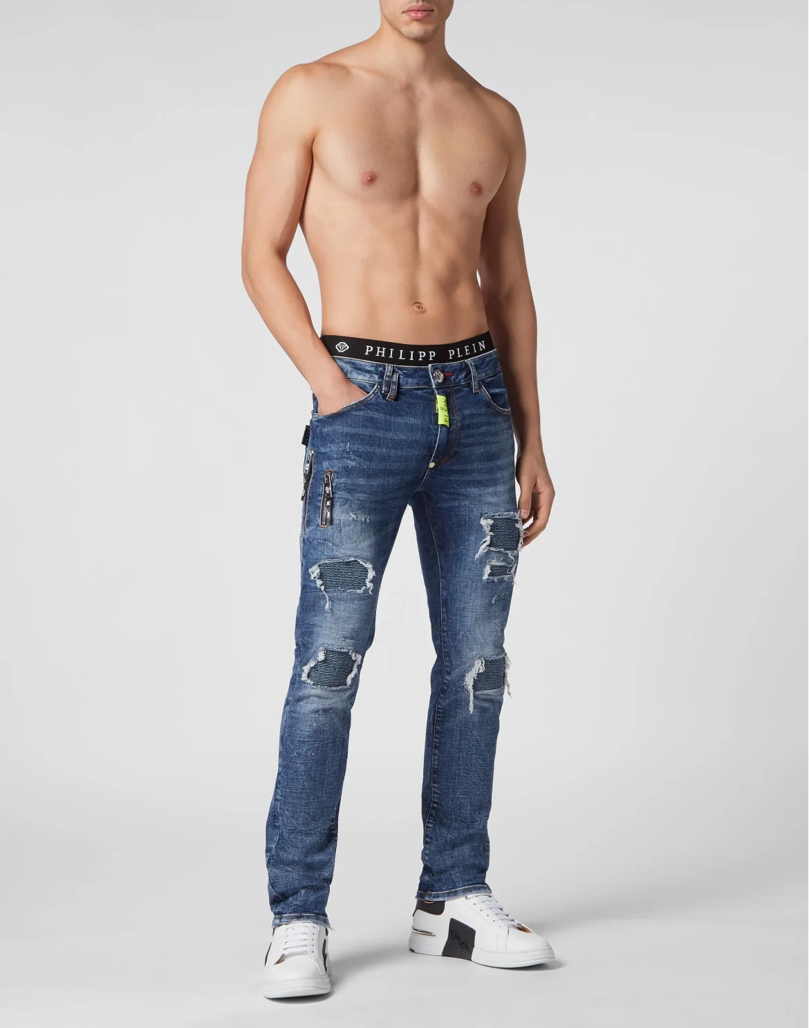 Denim Trousers Super Straight Cut, цвет: Синий