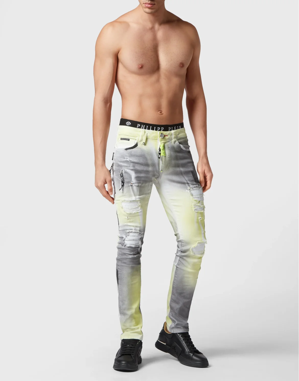 Denim Trousers Super Straight Cut, цвет: Желтый