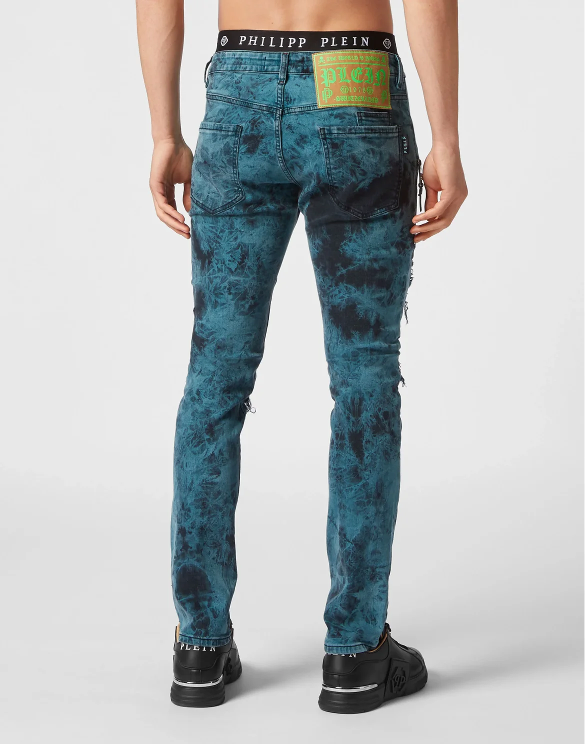 Denim Trousers Super Straight Cut, цвет: Зеленый