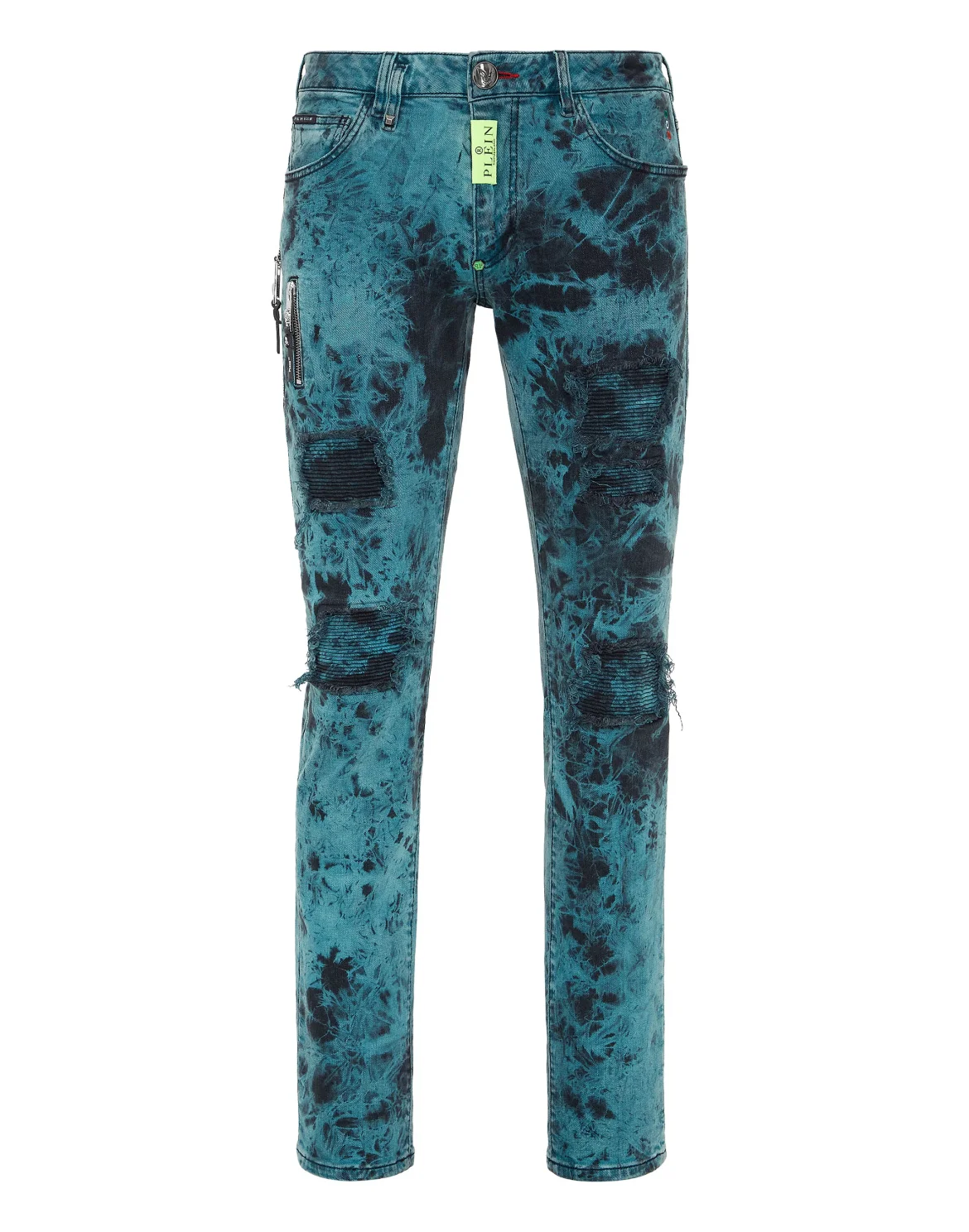 Denim Trousers Super Straight Cut, цвет: Зеленый