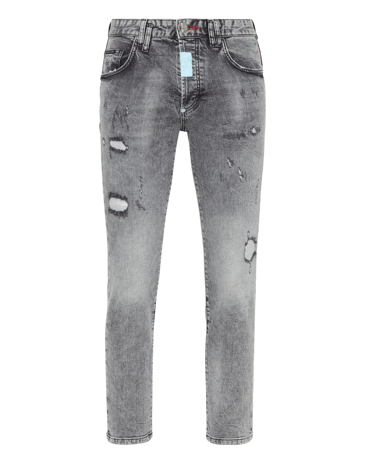 Denim Trousers Skinny, цвет: Серый