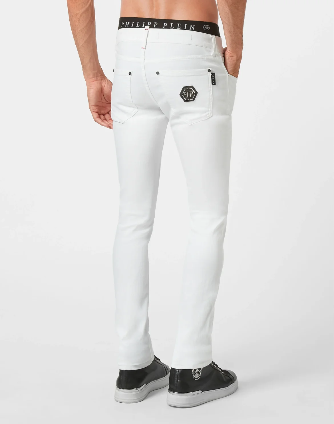 Denim Trousers Super fit Hexagon, цвет: Белый
