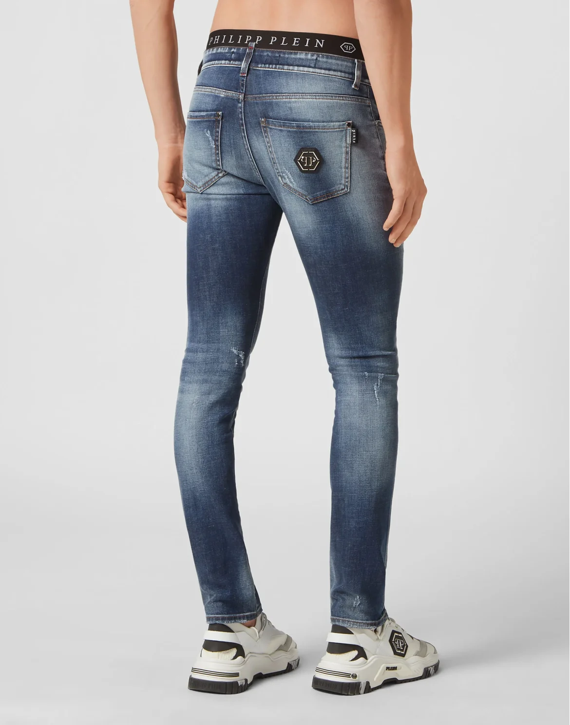 Denim Trousers Super fit Hexagon, цвет: Синий