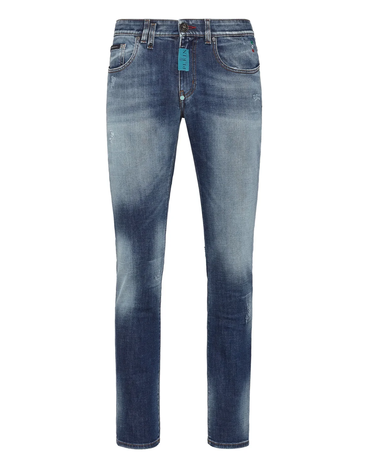 Denim Trousers Super fit Hexagon, цвет: Синий
