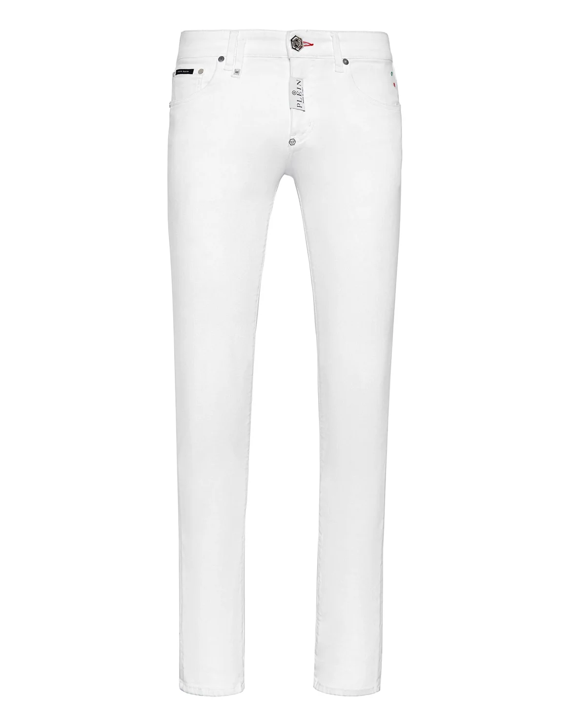 Denim Trousers Skinny Fit Hexagon, цвет: Белый