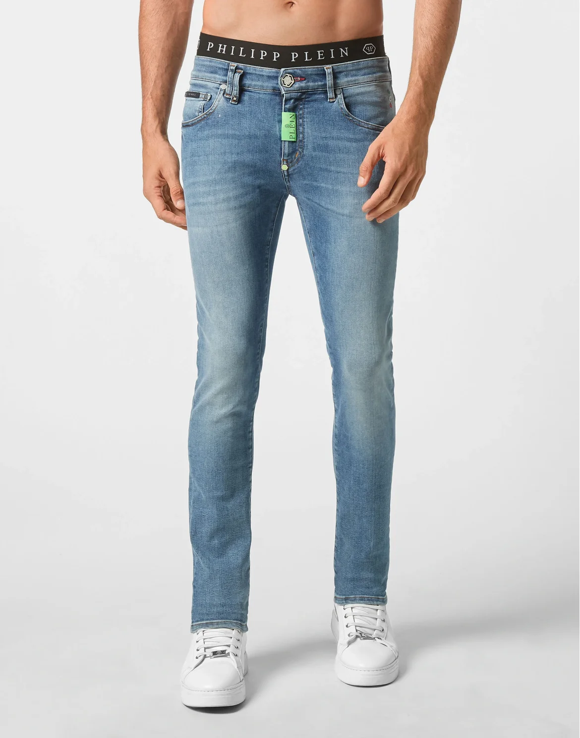 Denim Trousers Super fit Hexagon, цвет: Синий