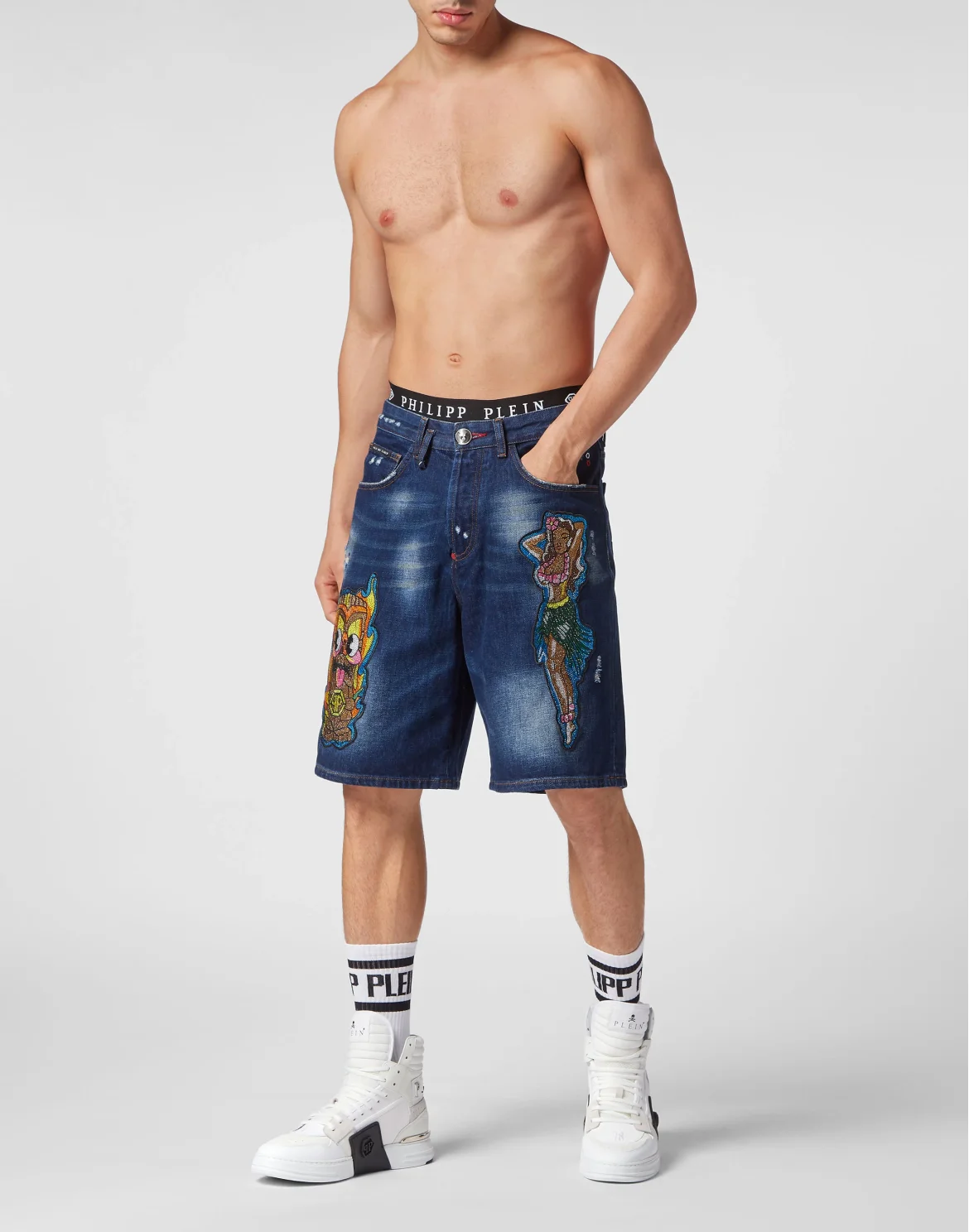 5-Pocket Denim Shorts Hawaii, цвет: Синий