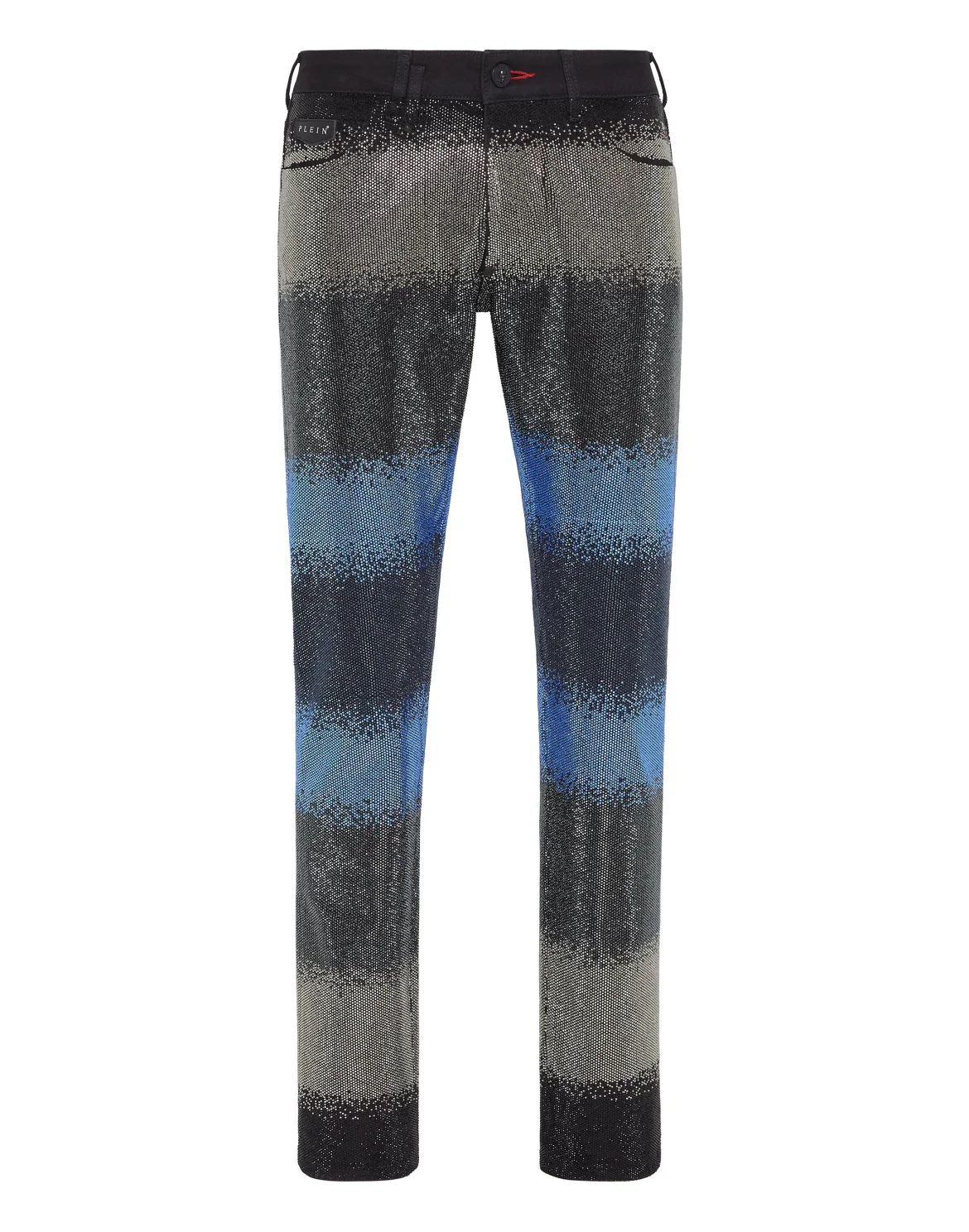 Denim Trousers Super Straight Cut Crystal, цвет: Синий