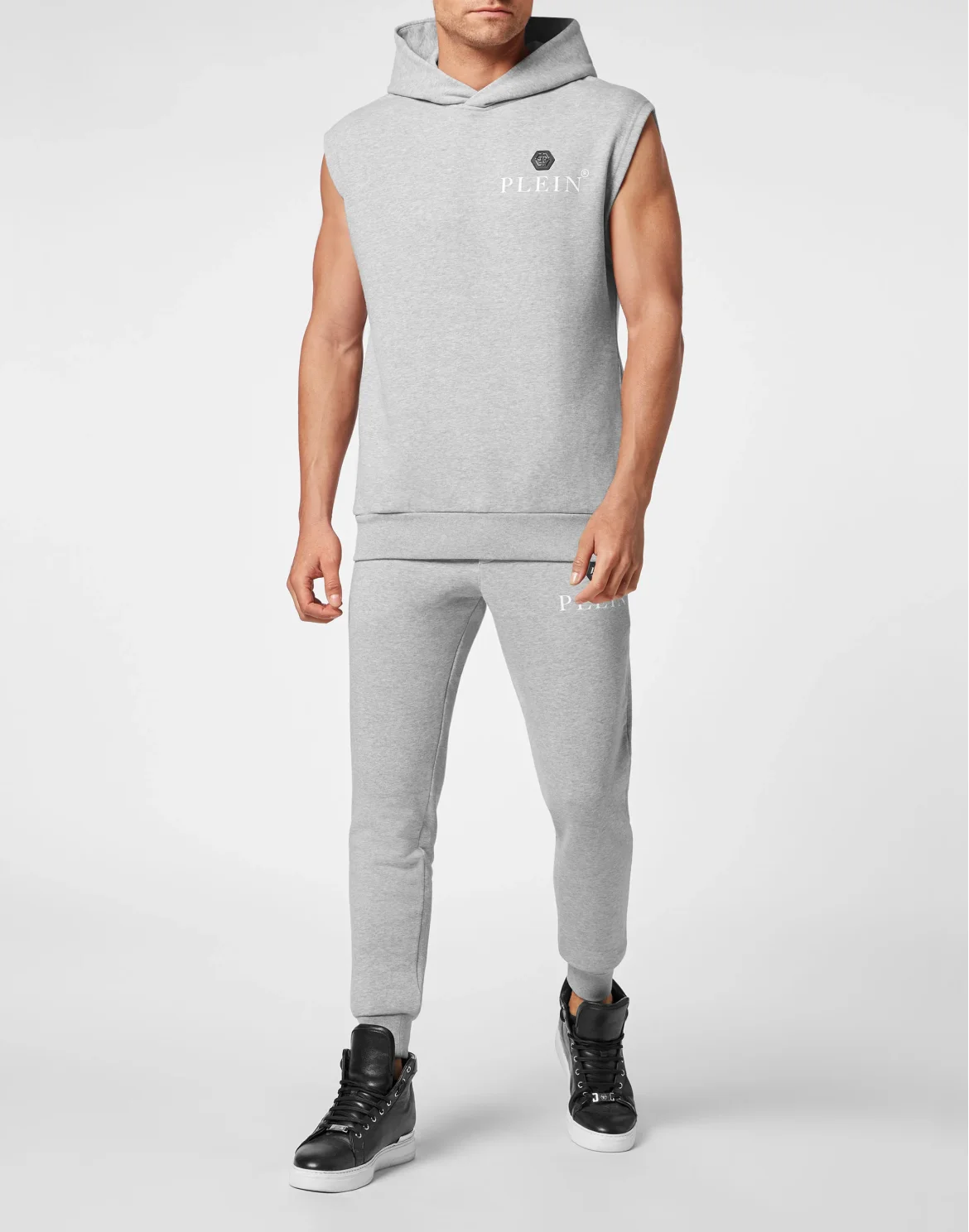 Hoodie Sleeveless Basic, цвет: Серый