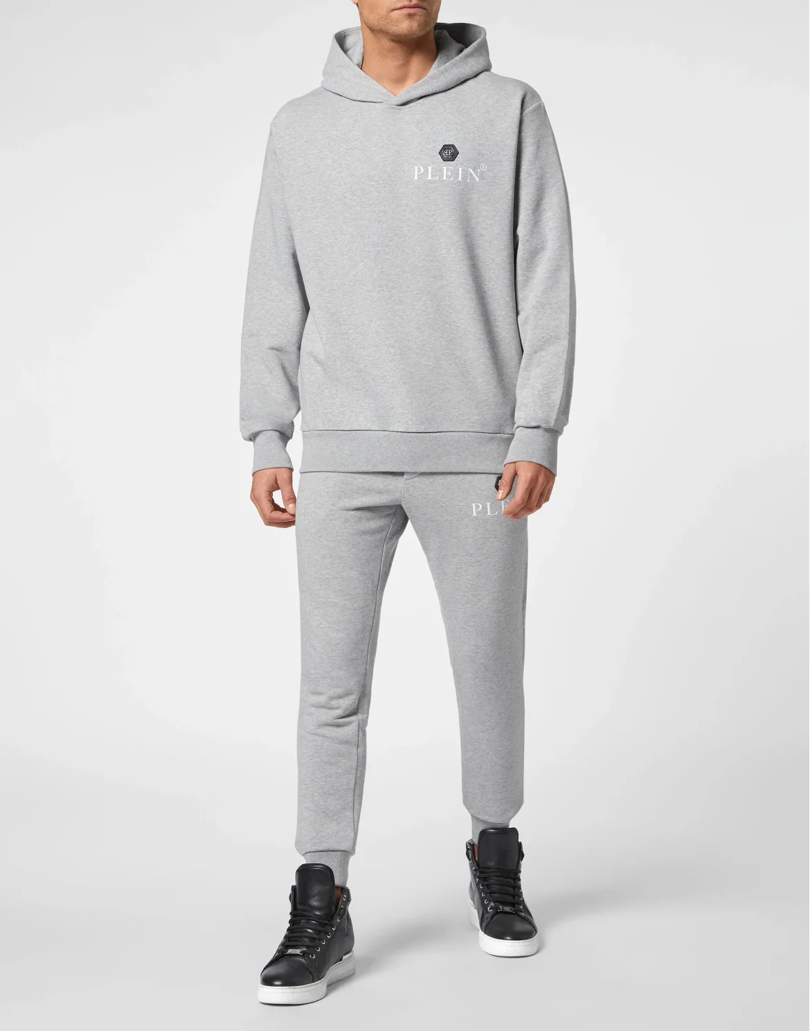 Hoodie Sweatshirt Hexagon, цвет: Серый