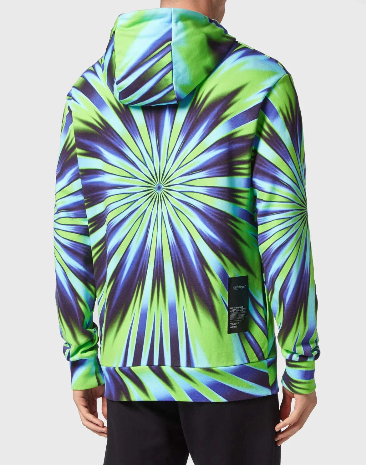 Tie-Dye Hoodie Sweatshirt Tiger, цвет: Мультиколор