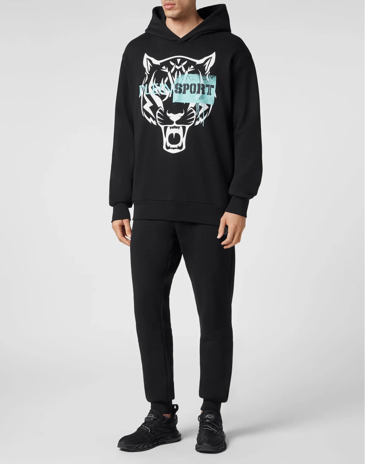 Hoodie Sweatshirt Tiger, цвет: Черный