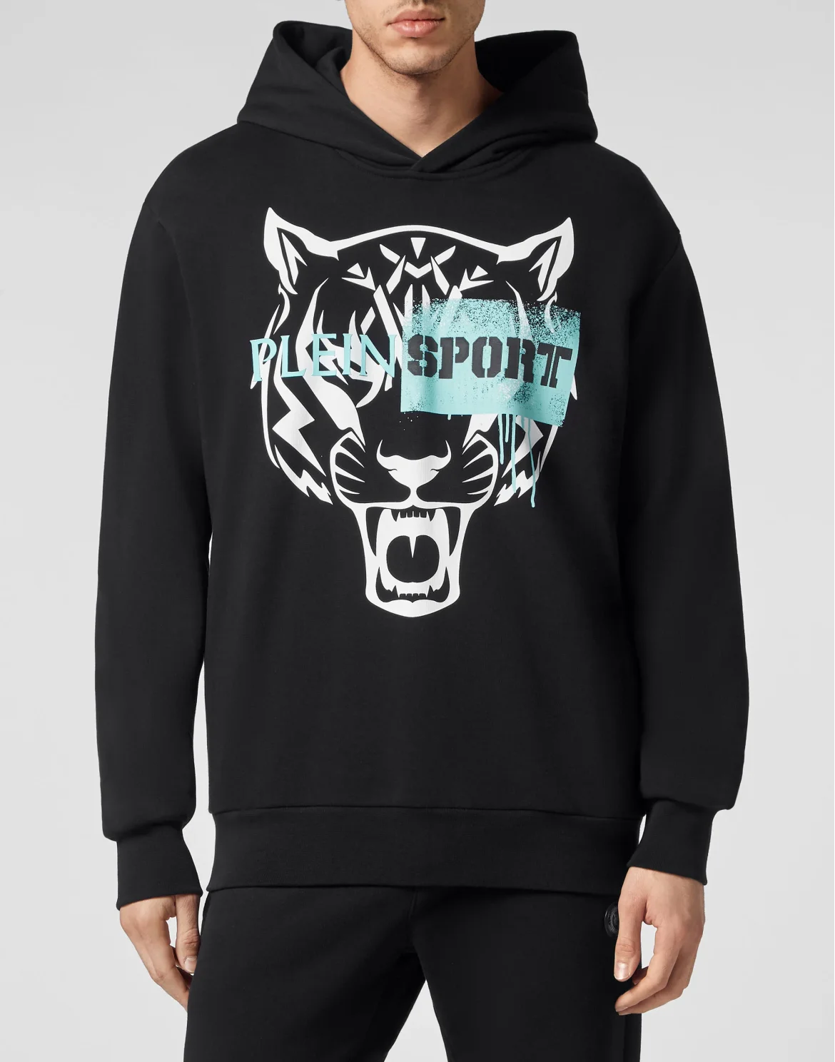 Hoodie Sweatshirt Tiger, цвет: Черный