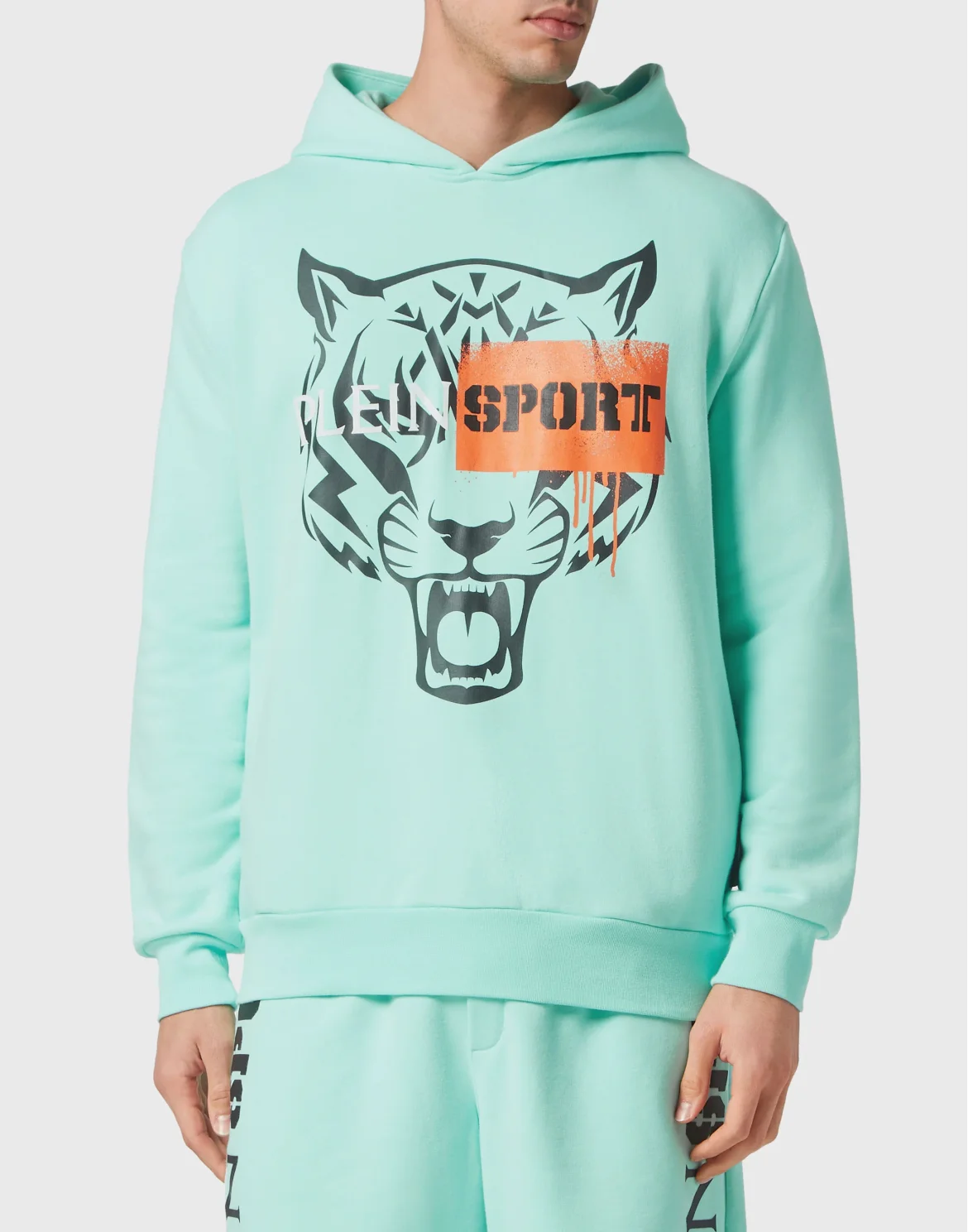 Hoodie Sweatshirt Tiger, цвет: Бирюзовый