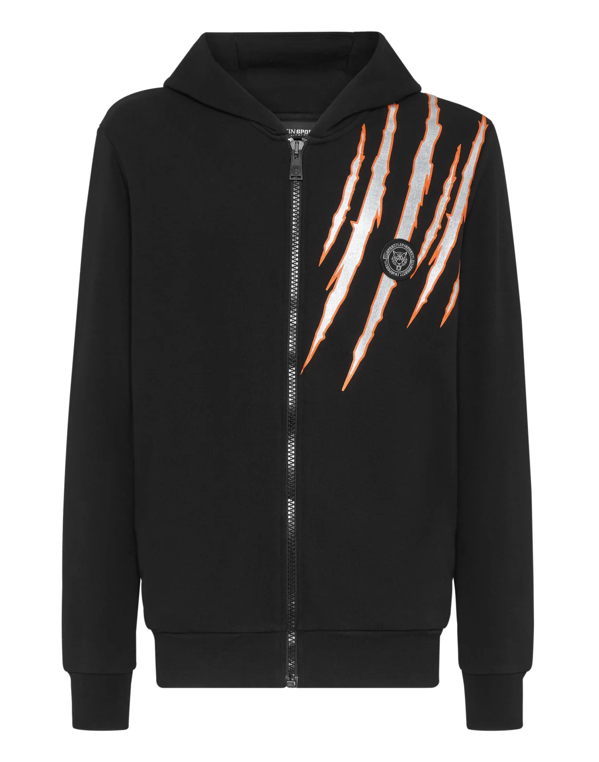 Hoodie Sweatjacket Scratch, цвет: Черный