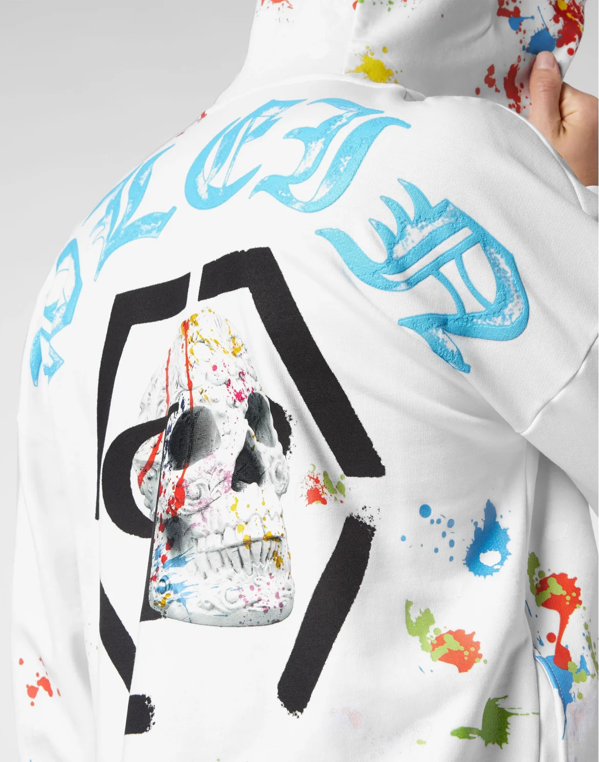 Hoodie sweatshirt Dripping Skull, цвет: Белый