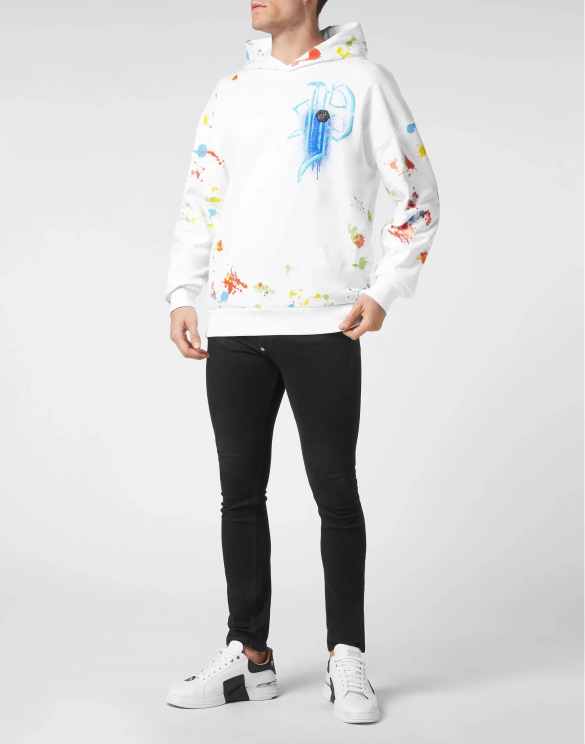 Hoodie sweatshirt Dripping Skull, цвет: Белый
