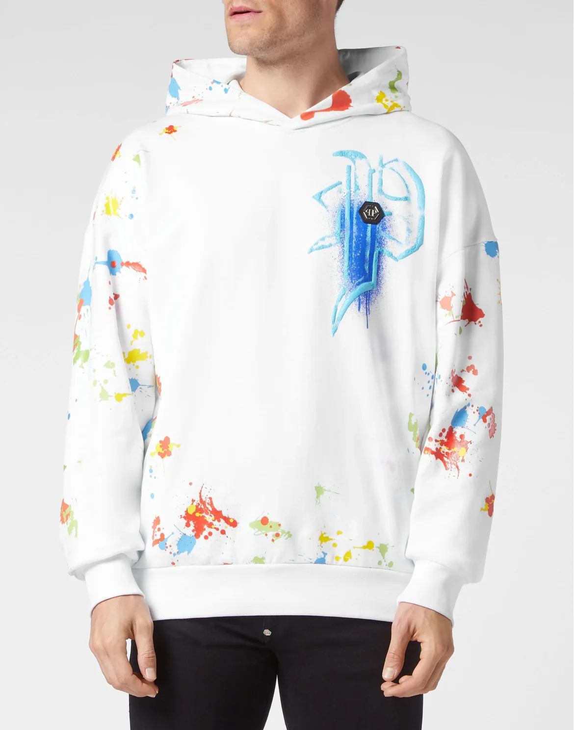 Hoodie sweatshirt Dripping Skull, цвет: Белый