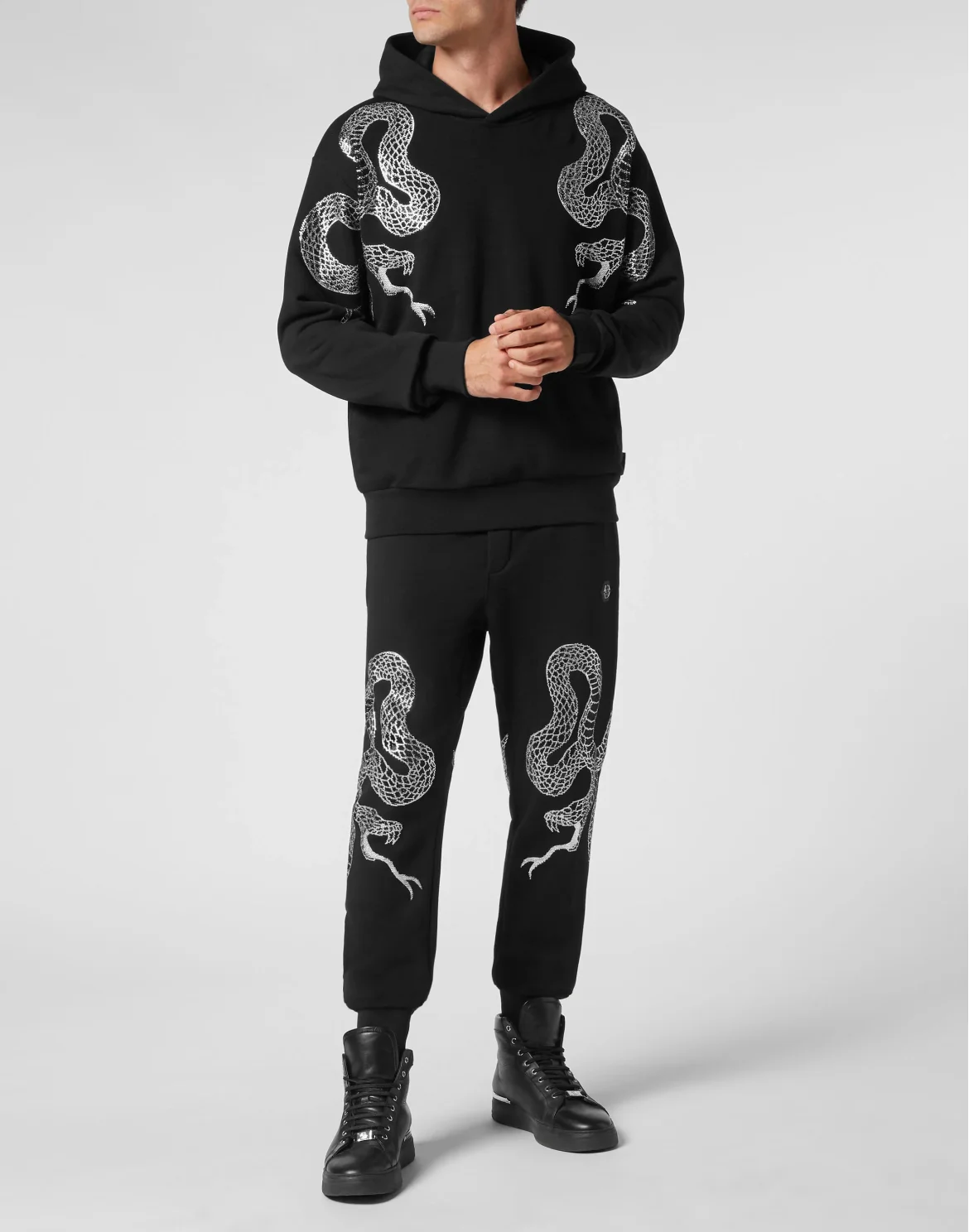 Hoodie sweatshirt Snake, цвет: Черный