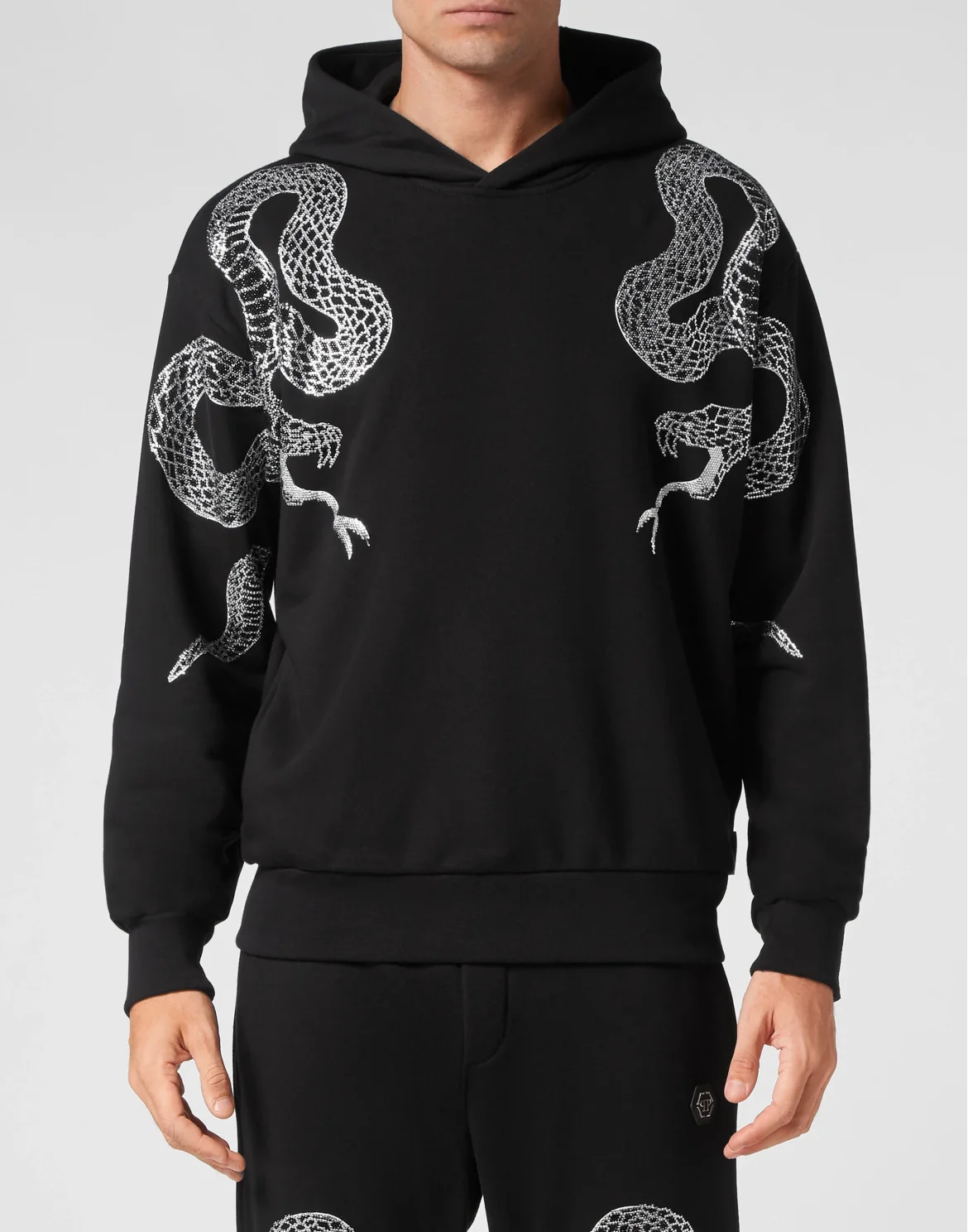 Hoodie sweatshirt Snake, цвет: Черный