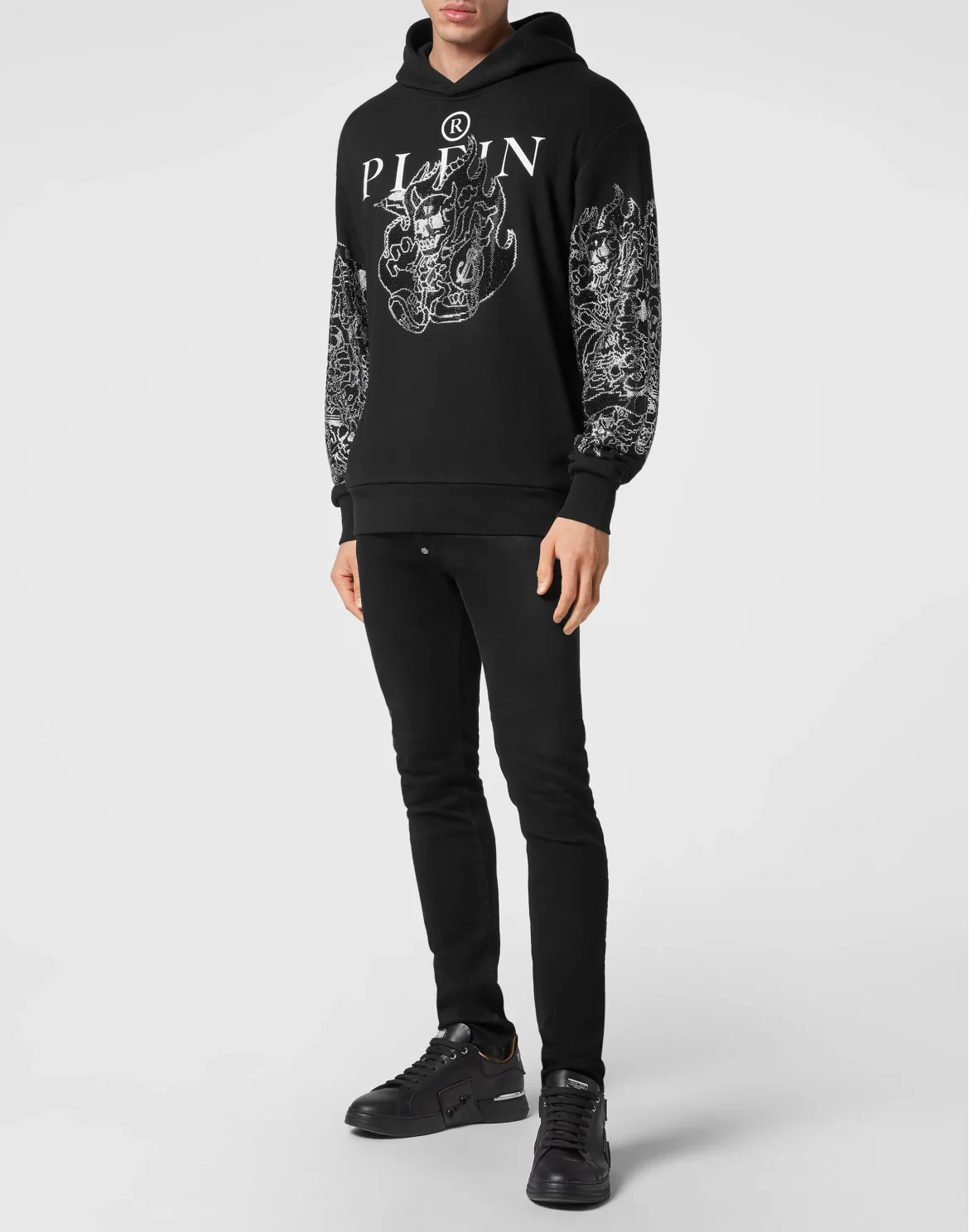 Hoodie sweatshirt Skully Gang, цвет: Черный