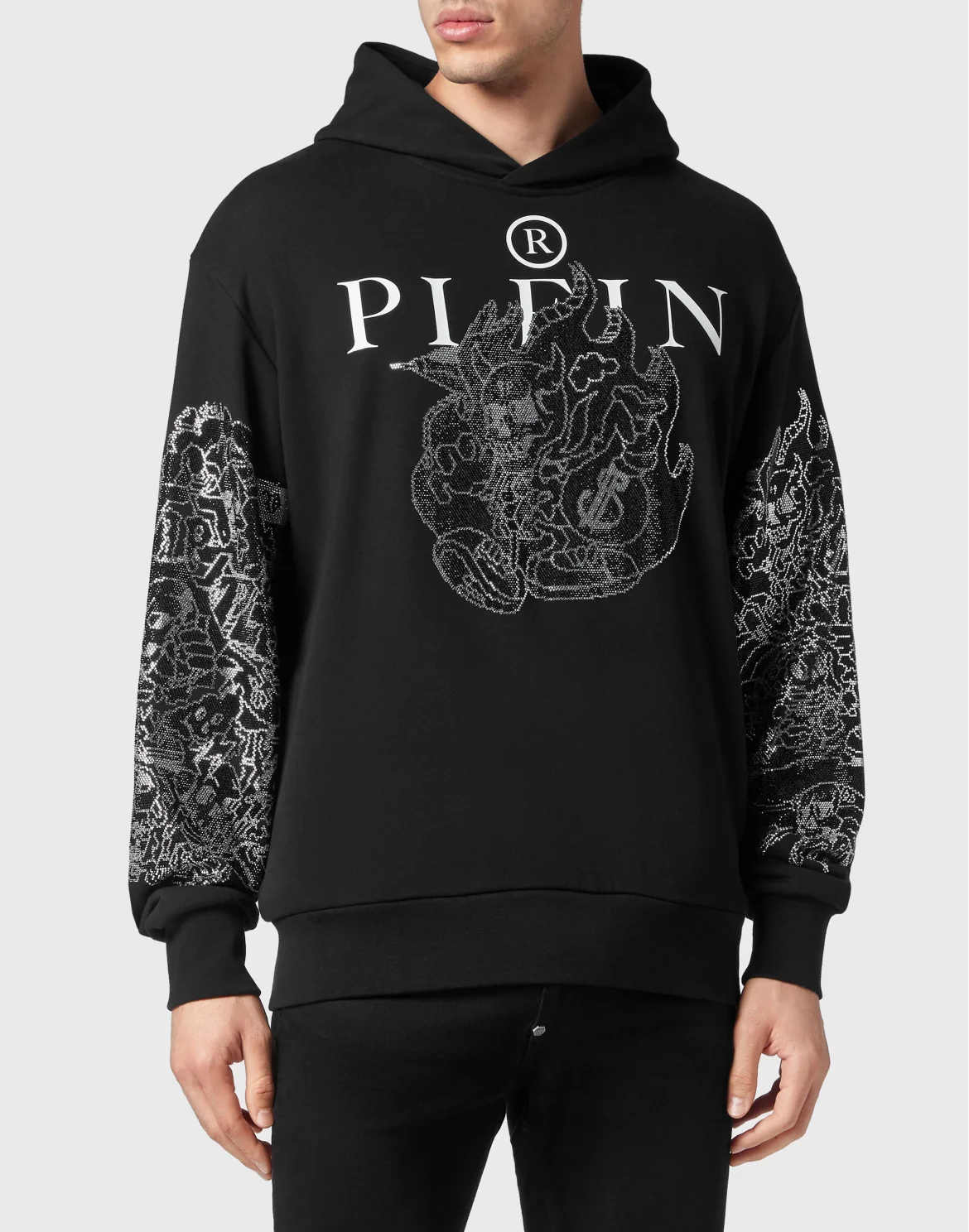 Hoodie sweatshirt Skully Gang, цвет: Черный