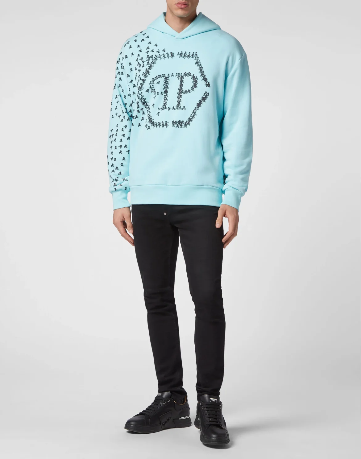 Hoodie sweatshirt Skull&Bones, цвет: Голубой