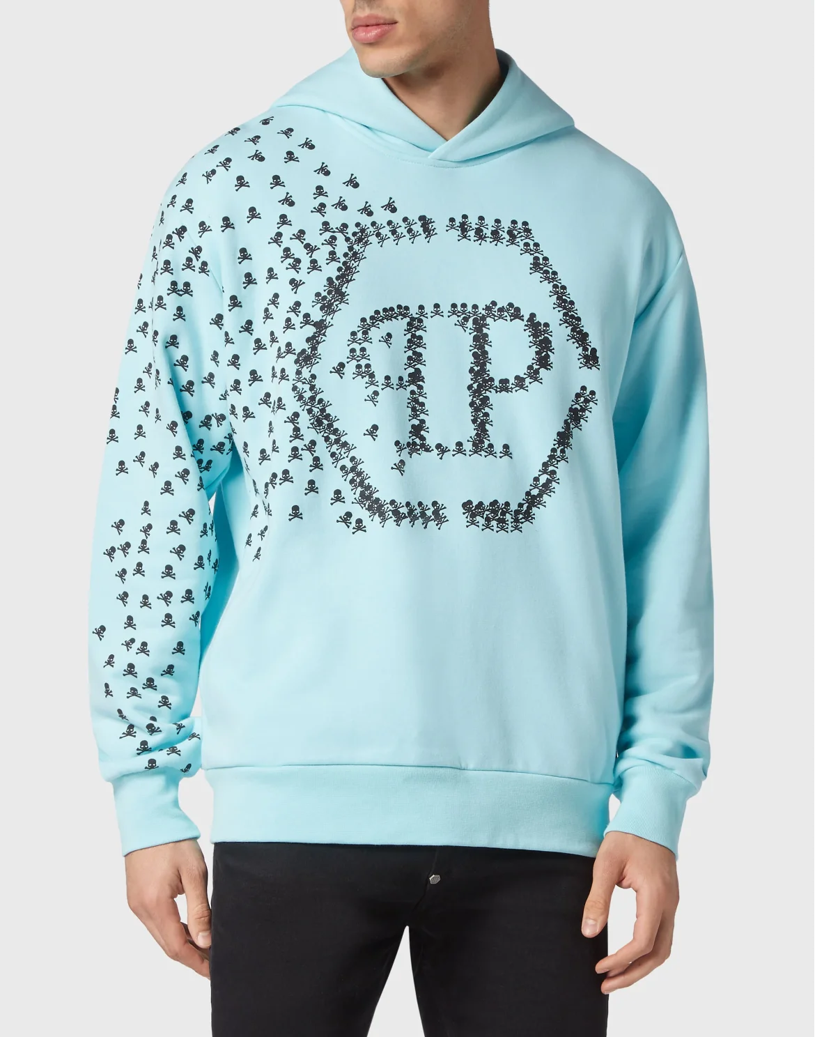 Hoodie sweatshirt Skull&Bones, цвет: Голубой