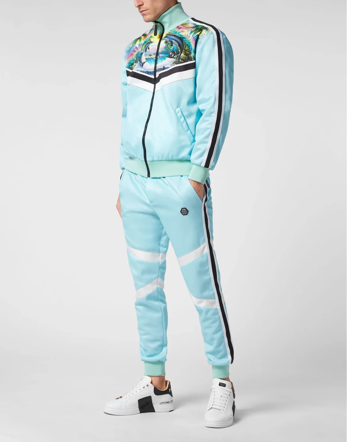 TRACKSUIT: ZIP-UP JACKET + JOGGING PANTS HAWAII, цвет: Голубой
