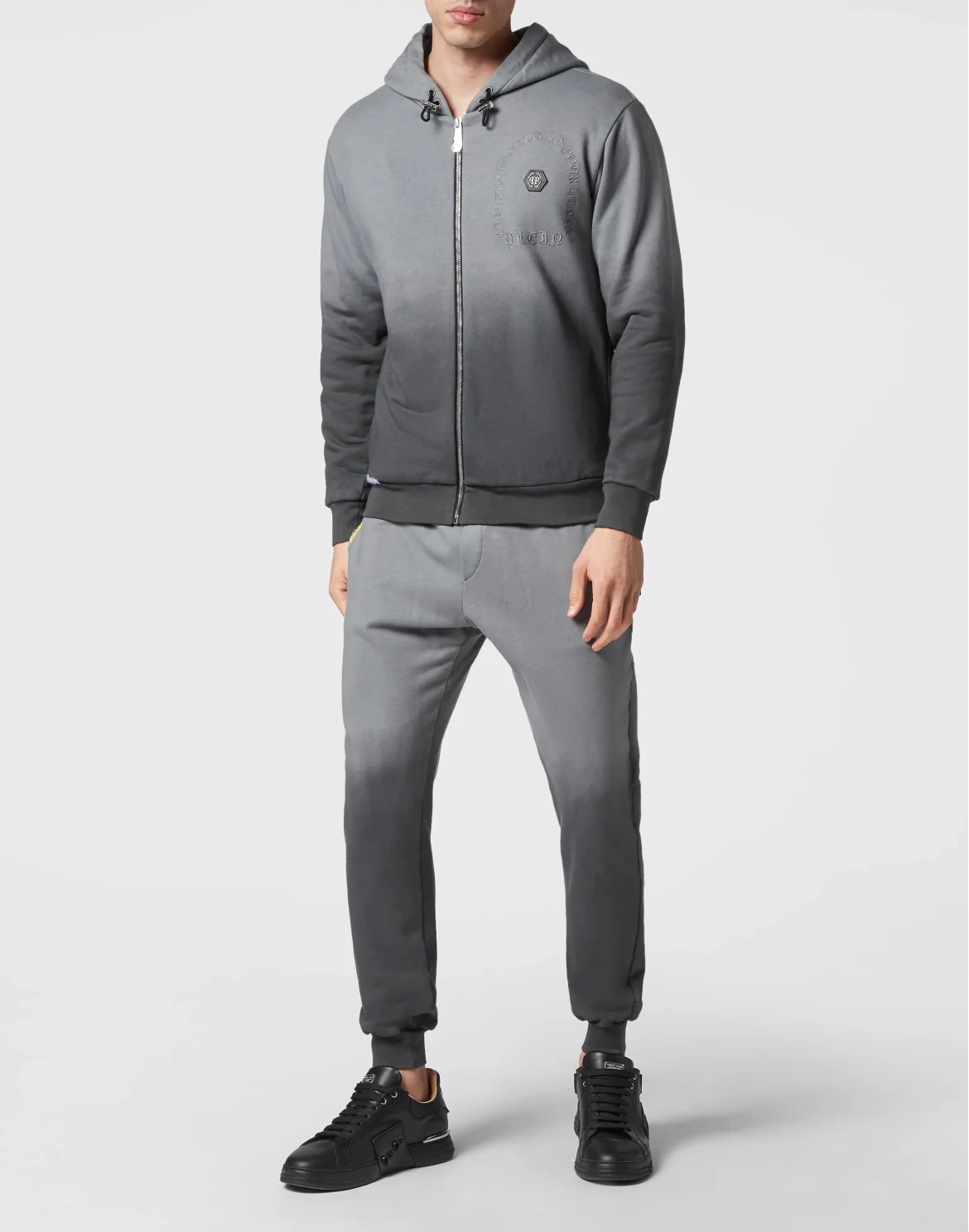 Jogging Tracksuit: Top/Trousers Gothic Plein, цвет: Черный