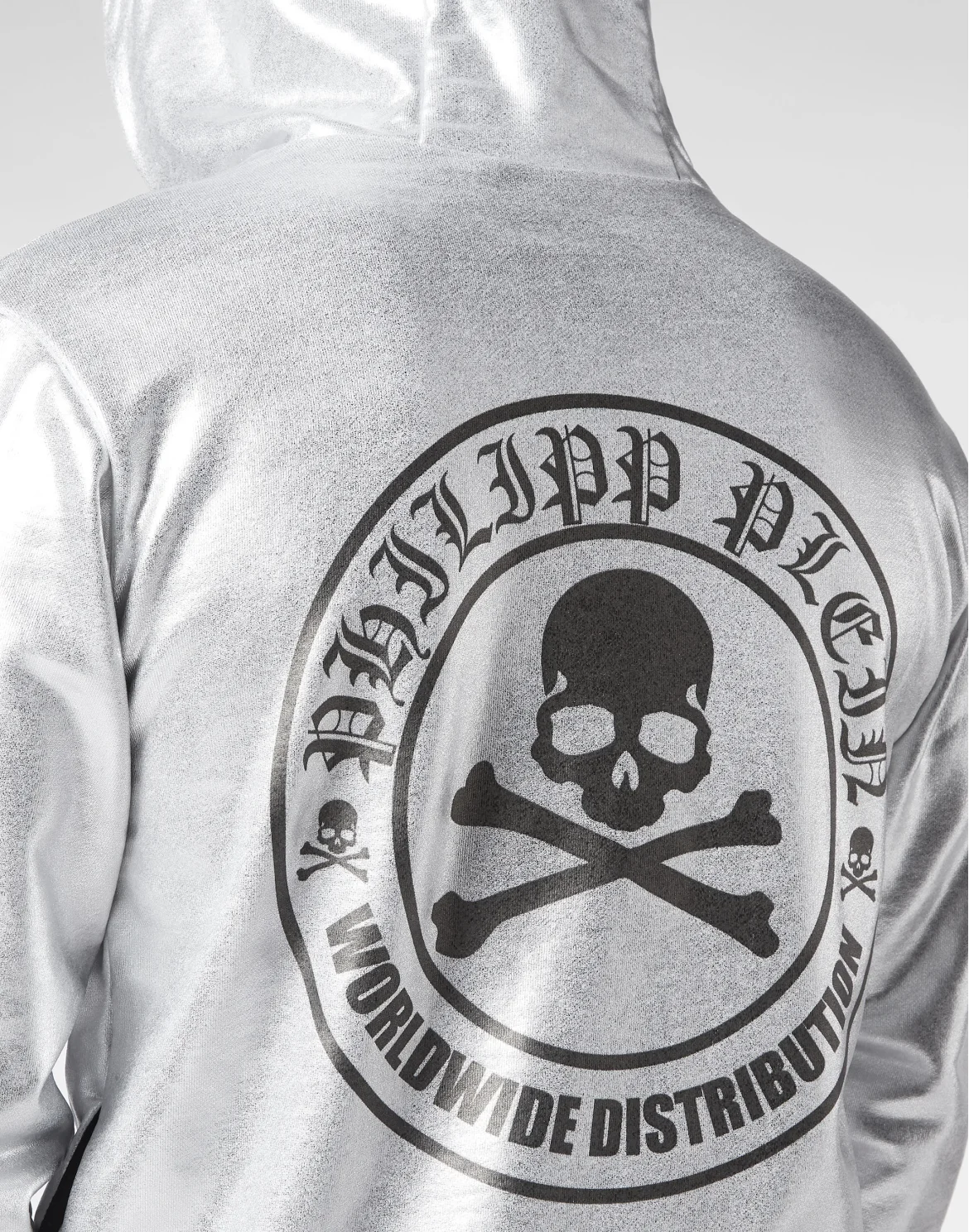 TRACKSUIT: HOODIE+JOGGING PANTS SKULL & BONES, цвет: Серебристый