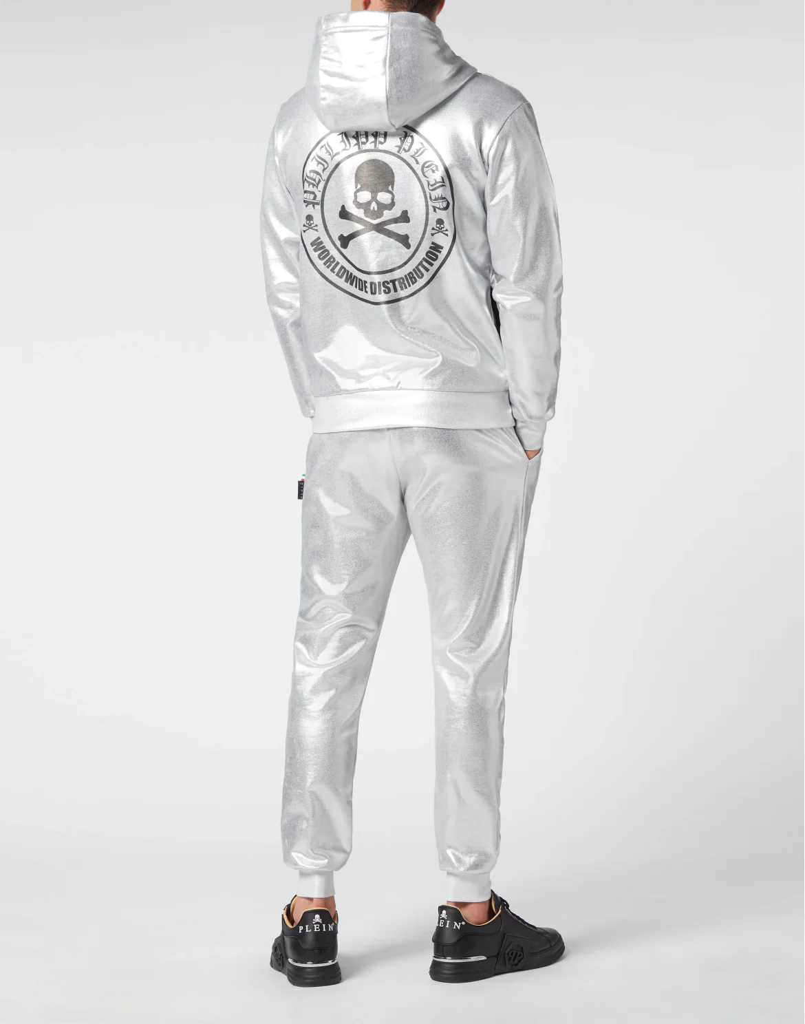 TRACKSUIT: HOODIE+JOGGING PANTS SKULL & BONES, цвет: Серебристый