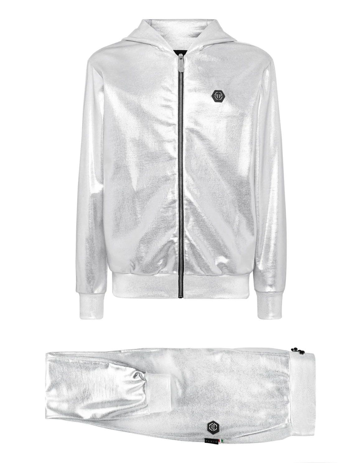 TRACKSUIT: HOODIE+JOGGING PANTS SKULL & BONES, цвет: Серебристый