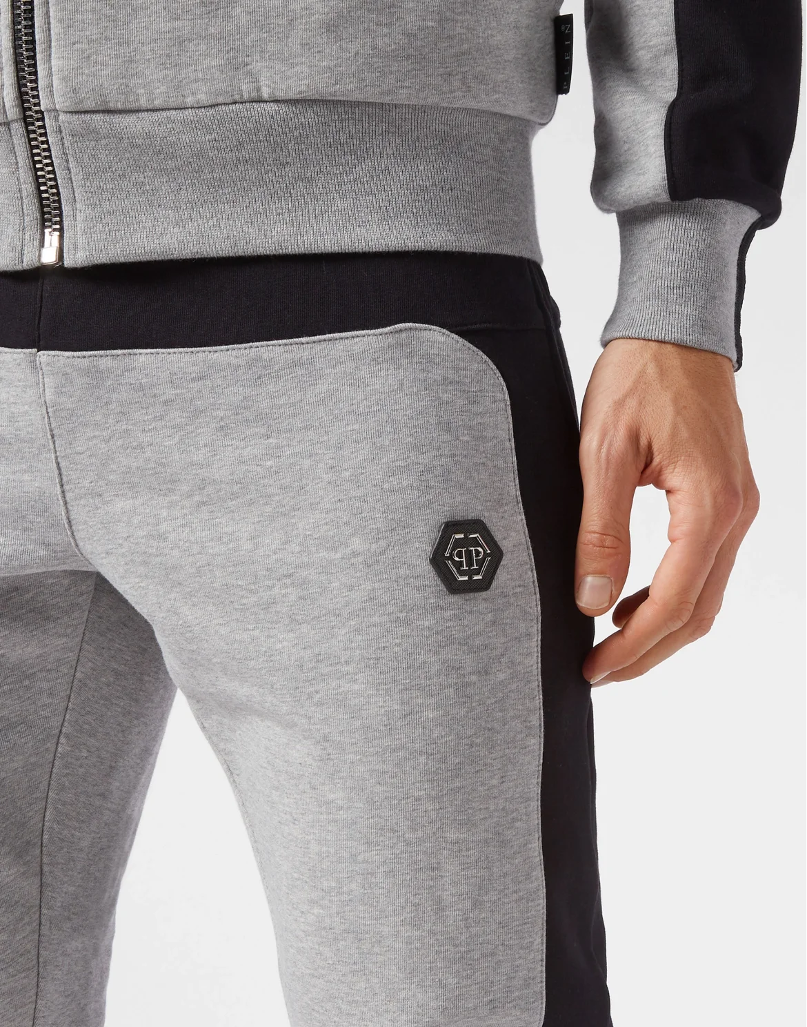 Jogging Tracksuit: Top/Trousers Gothic Plein, цвет: Серый