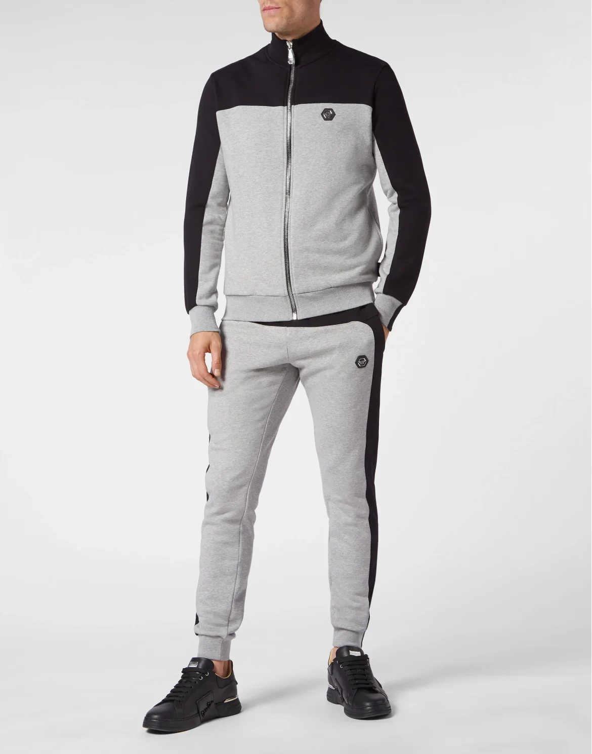 Jogging Tracksuit: Top/Trousers Gothic Plein, цвет: Серый
