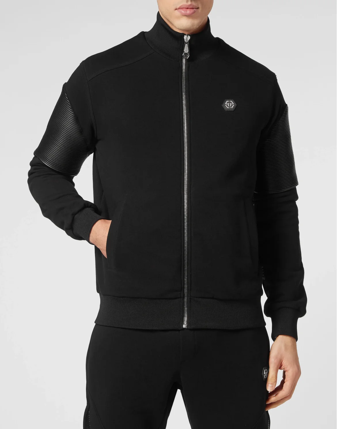 TRACKSUIT: ZIP-UP JACKET + JOGGING PANTS, цвет: Черный