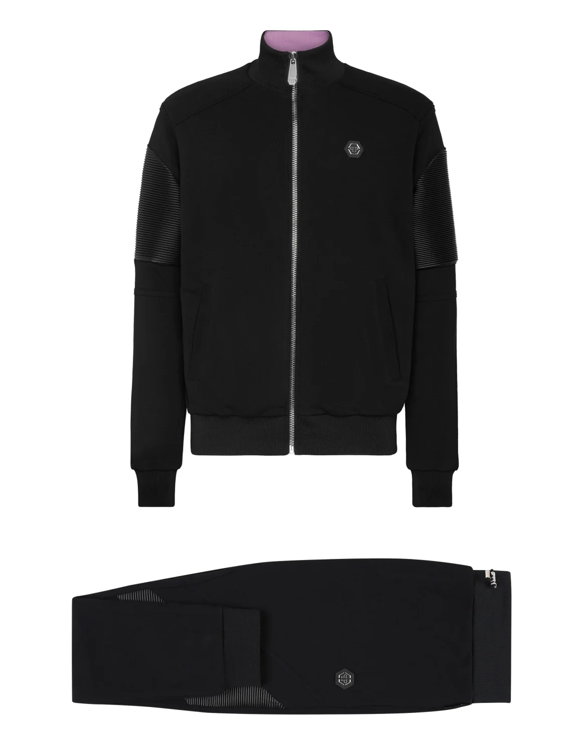 TRACKSUIT: ZIP-UP JACKET + JOGGING PANTS, цвет: Черный