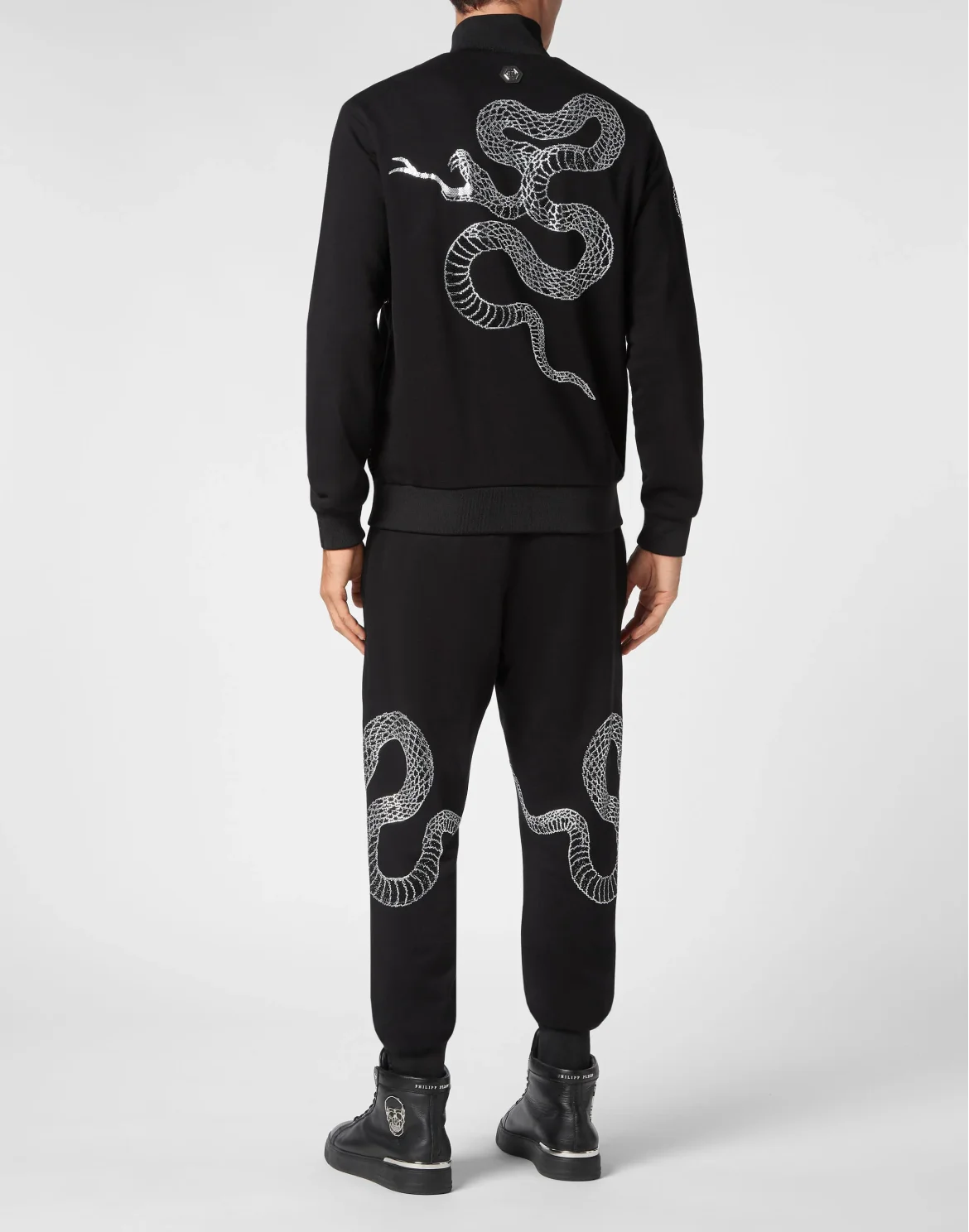 TRACKSUIT: ZIP-UP JACKET + JOGGING PANTS SNAKE, цвет: Черный