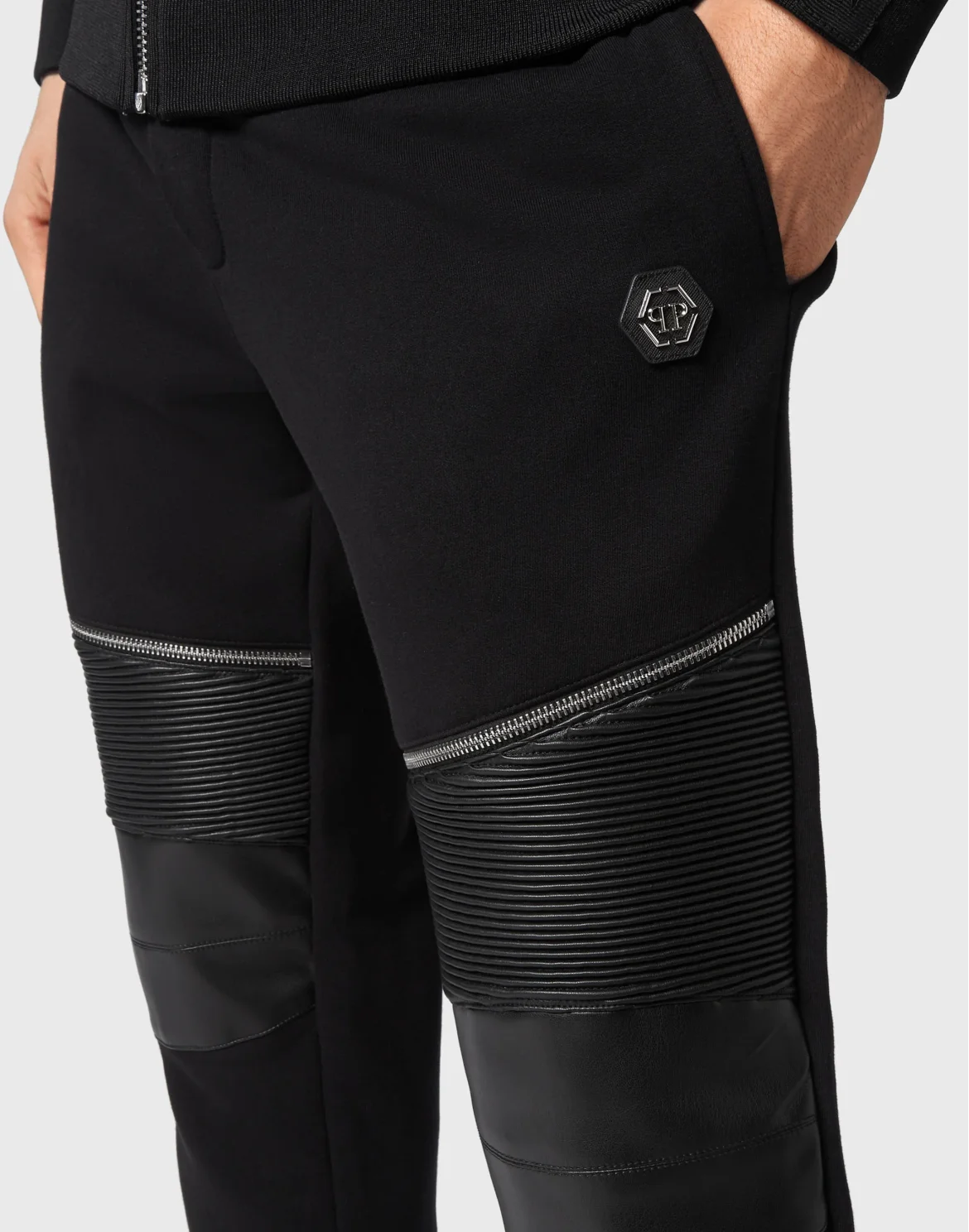 Jogging Tracksuit: Hoodie/Trousers Gothic Plein, цвет: Черный