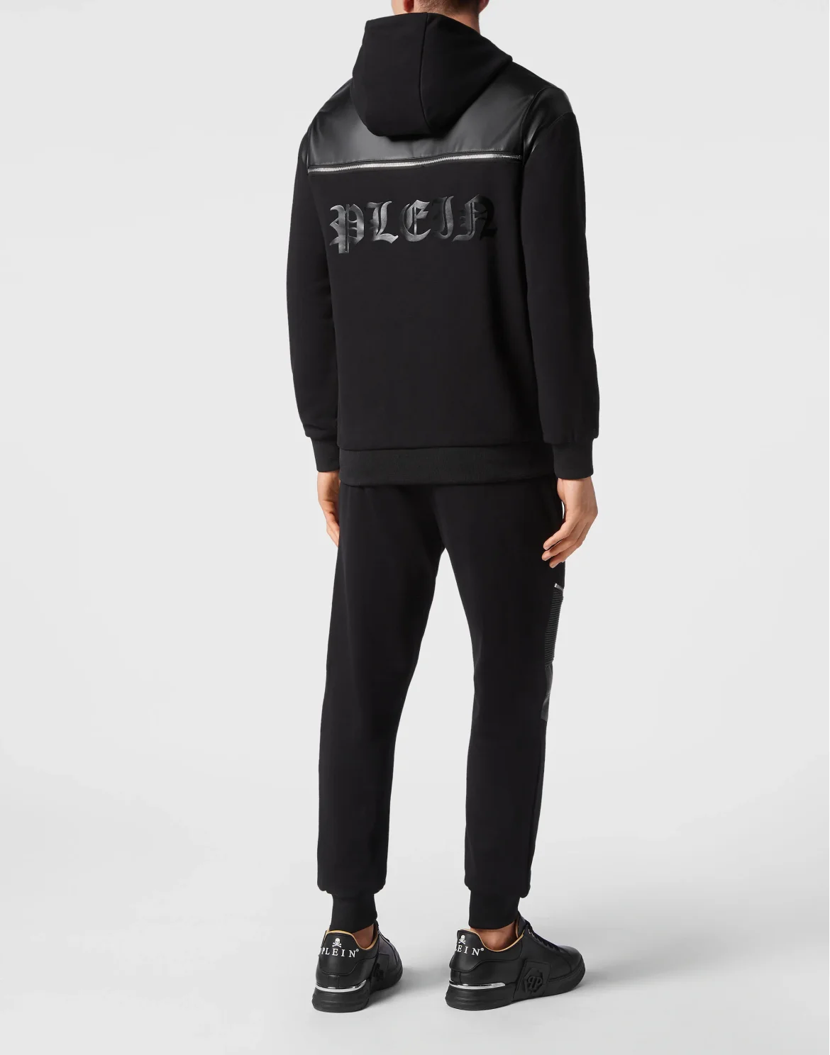 Jogging Tracksuit: Hoodie/Trousers Gothic Plein, цвет: Черный