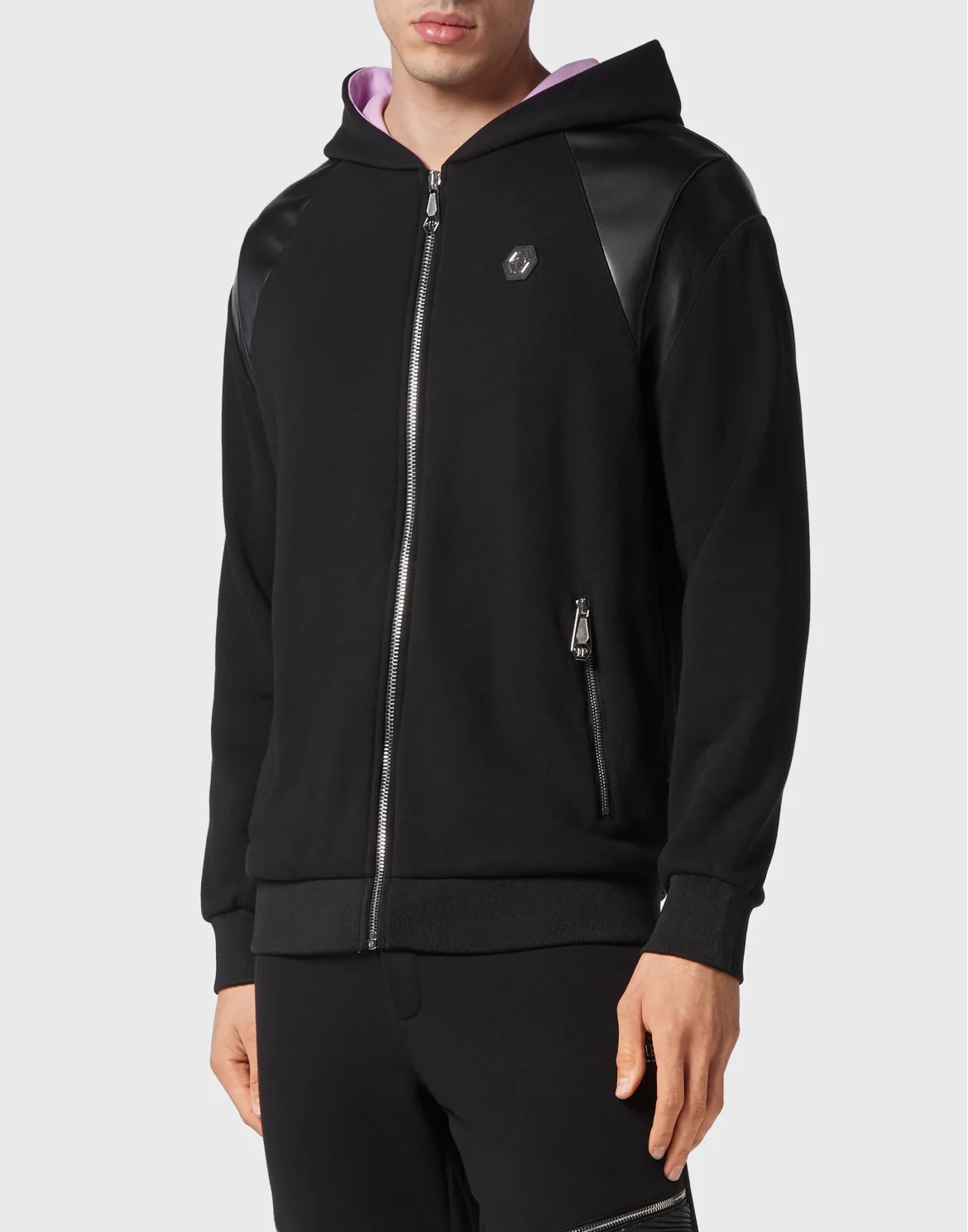 Jogging Tracksuit: Hoodie/Trousers Gothic Plein, цвет: Черный